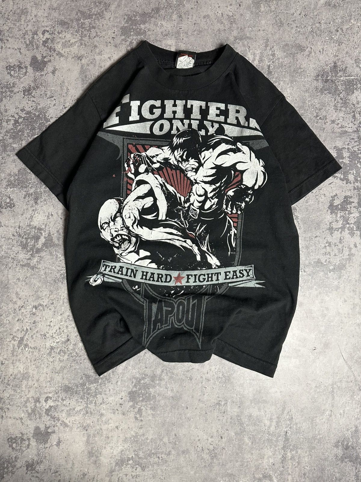 Tapout Vintage Y2K Tapout 'Fighters Only' Affliction Skate T-Shirt Size US S / EU 44-46 / 1 - 1 Thumbnail