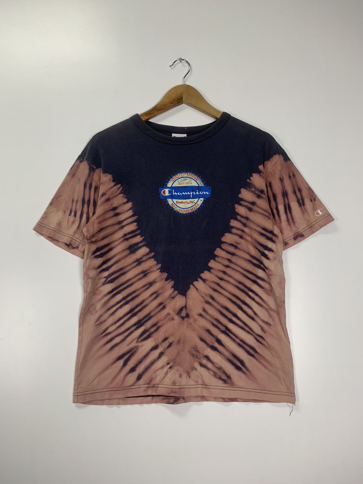 Champion × Vintage Vintage Champion Tie dye Tee Size US M / EU 48-50 / 2 - 1 Thumbnail