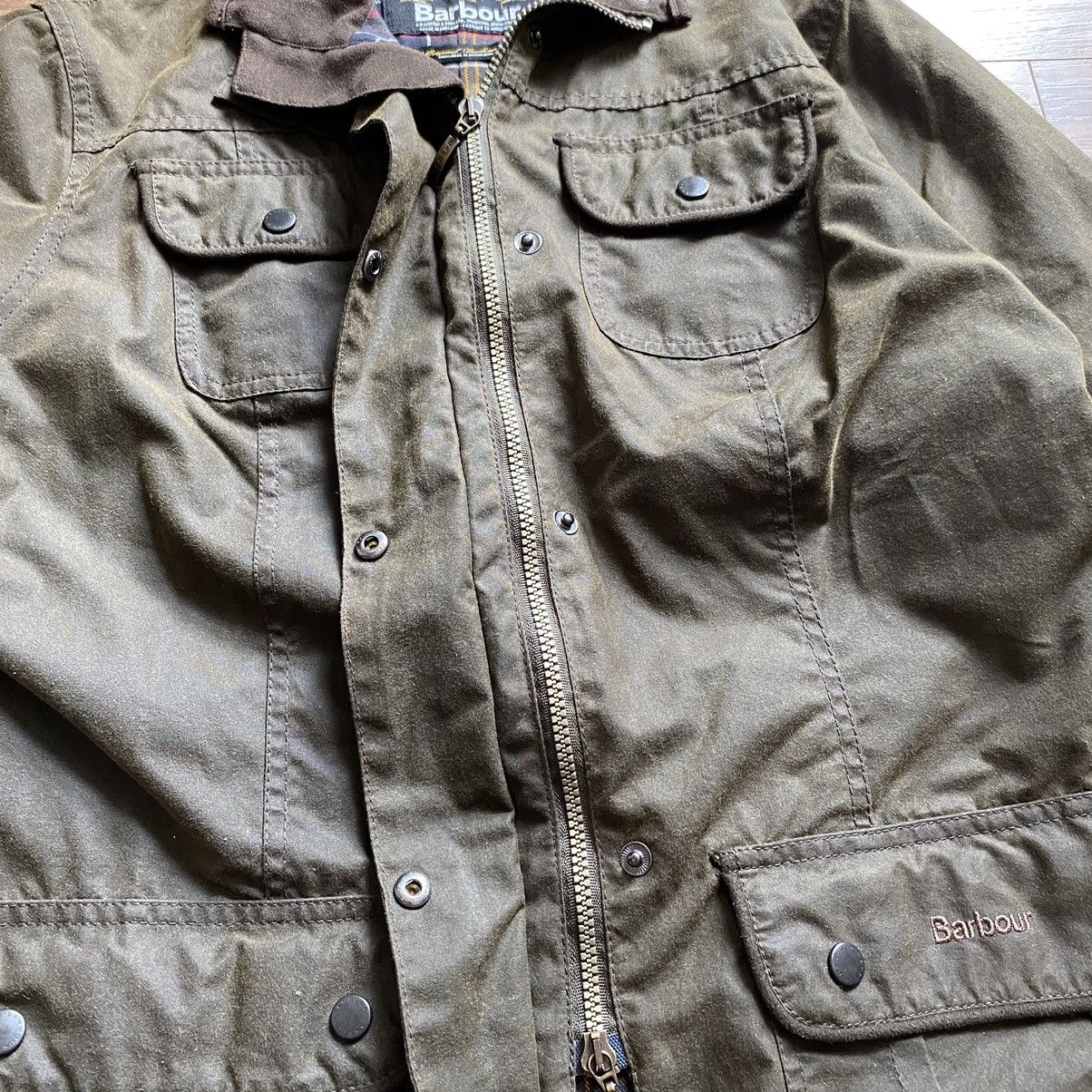 Barbour Vintage Barbour Green Womens Utility Waxed Jacket Size Uk 16 Size XL / US 12-14 / IT 48-50 - 7 Thumbnail