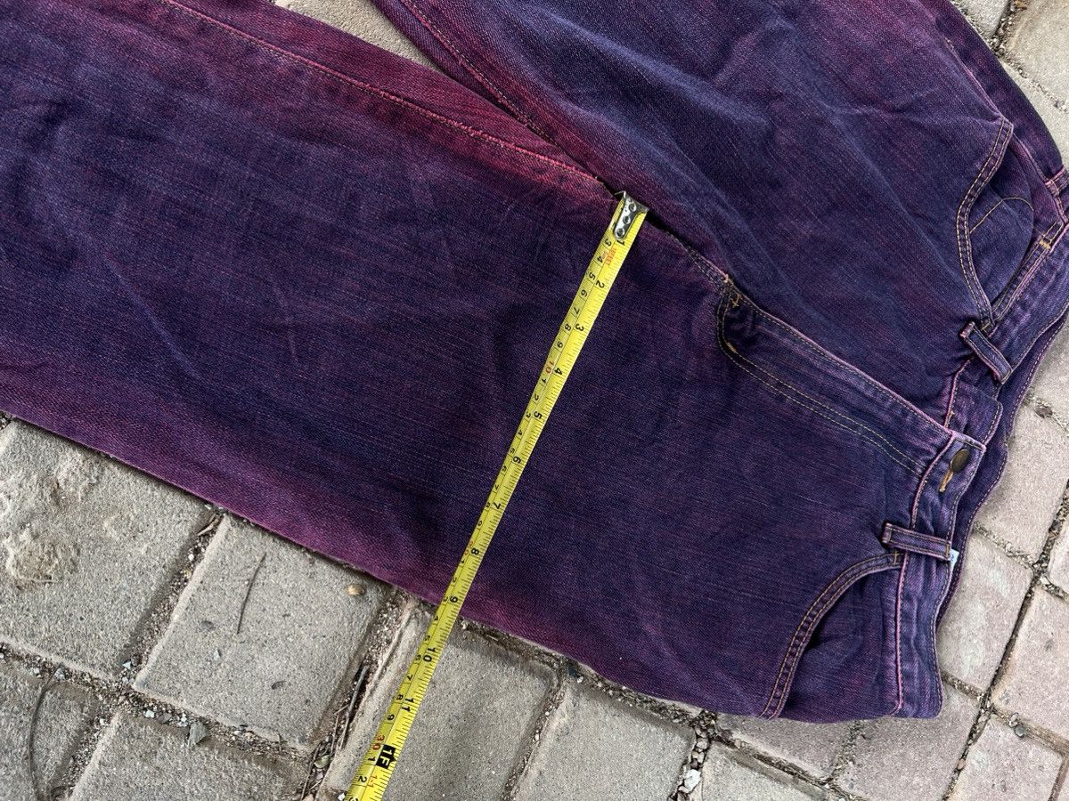 Japanese Brand × Vintage × Wrangler Flare Darkpurple Coudroy Wrangler Denim Size US 29 - 7 Thumbnail