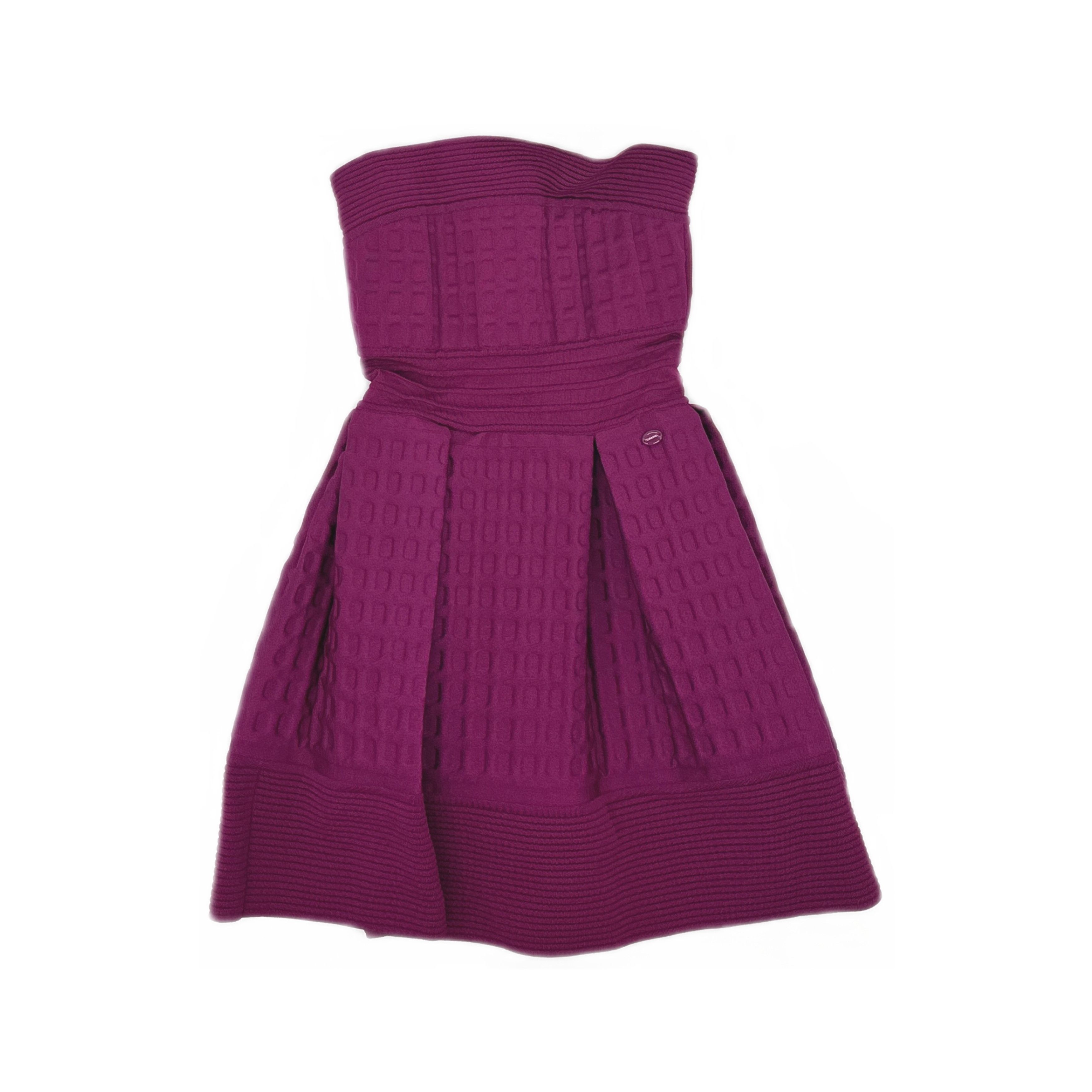 Chanel CHANEL Textured Strapless Dress Size 36 Size XS / US 0-2 / IT 36-38 - 1 Thumbnail