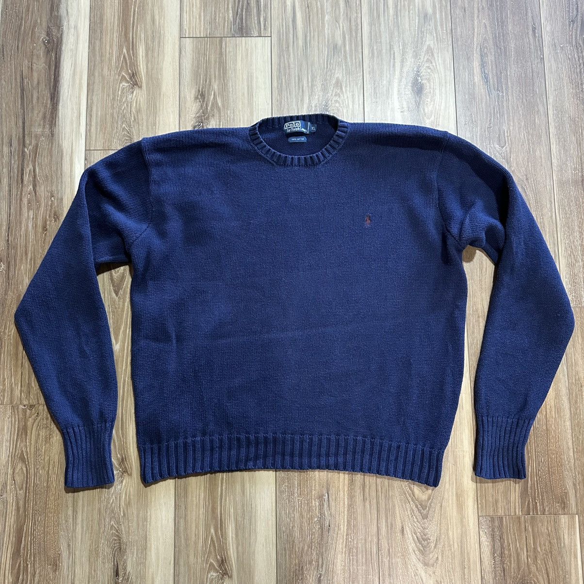 Polo Ralph Lauren × Vintage Vintage Polo Ralph Lauren Knit Crewneck Sweater, XL Size US XL / EU 56 / 4 - 1 Thumbnail