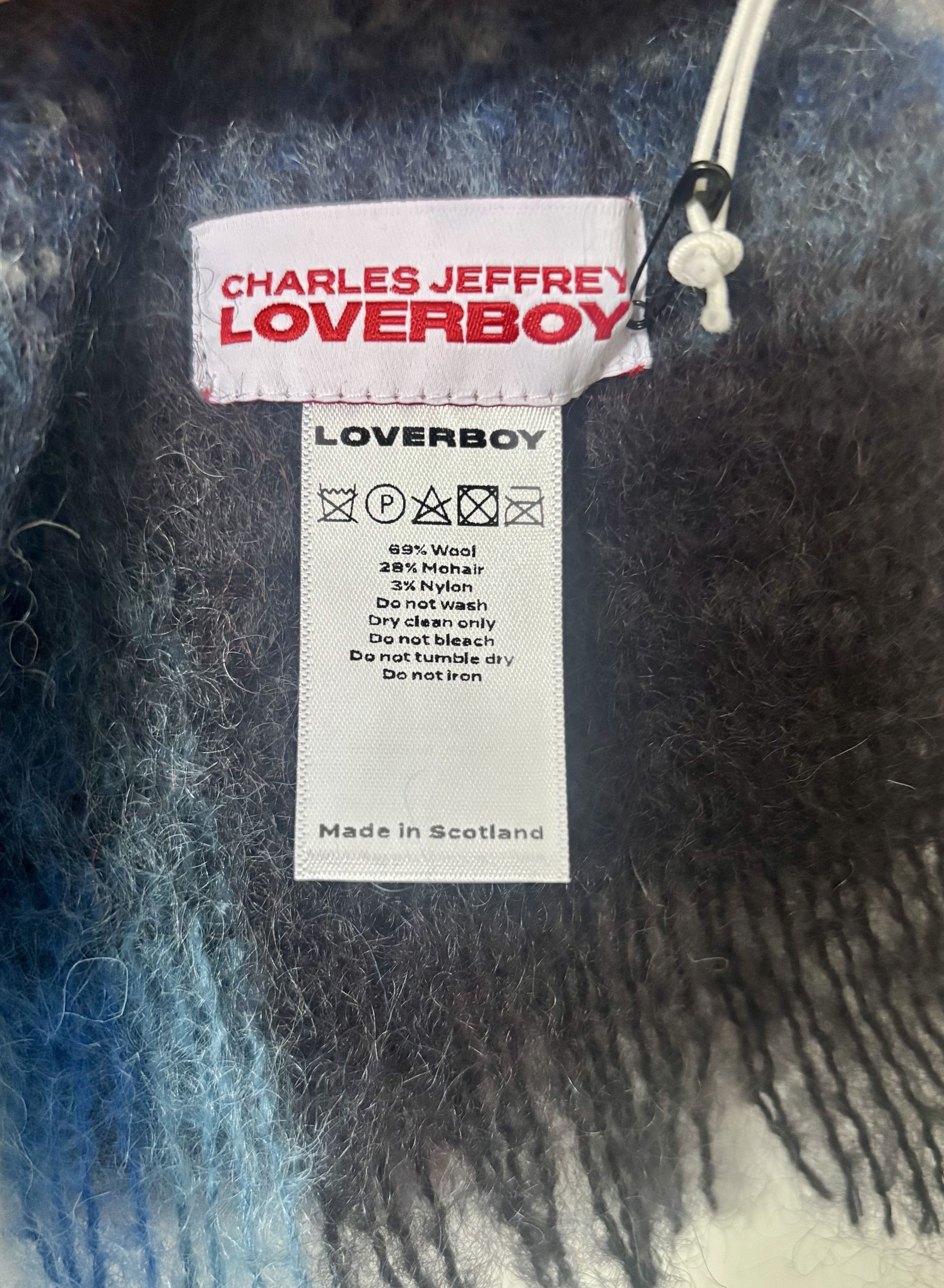Charles Jeffrey LOVERBOY Charles Jeffrey Loverboy Tartan Mohair Scarf (NWT) Size ONE SIZE - 4 Thumbnail