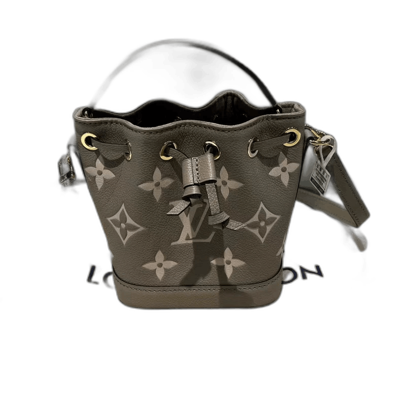 Louis Vuitton Elephant Gray Bucket Bag
