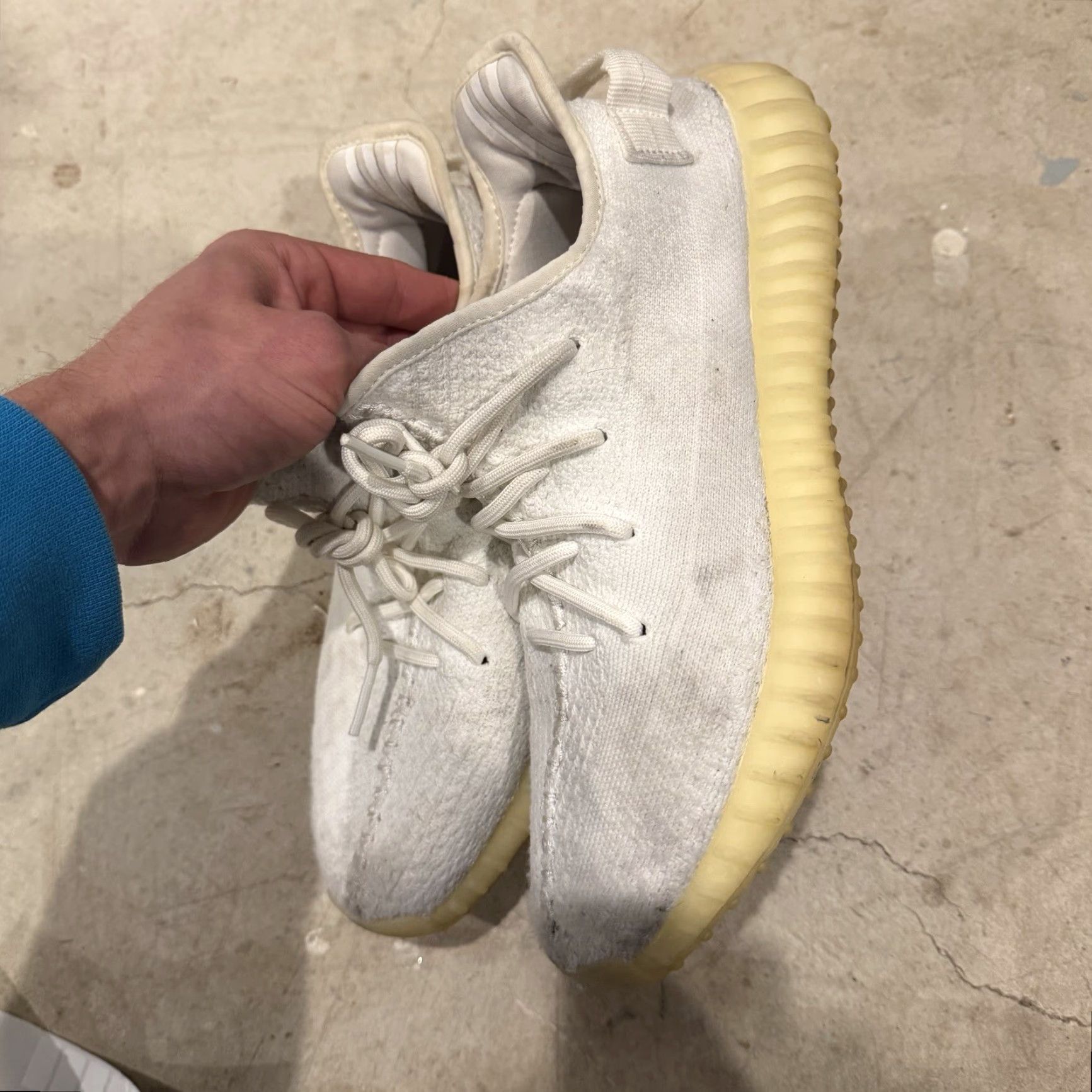 Adidas adidas Yeezy Boost 350 V2 Cream White Triple White - Size 9 - Men Sneaker / Running & Jogging / Primeknit / Low Top / Pre-owned Good Size ONE SIZE - 6 Thumbnail