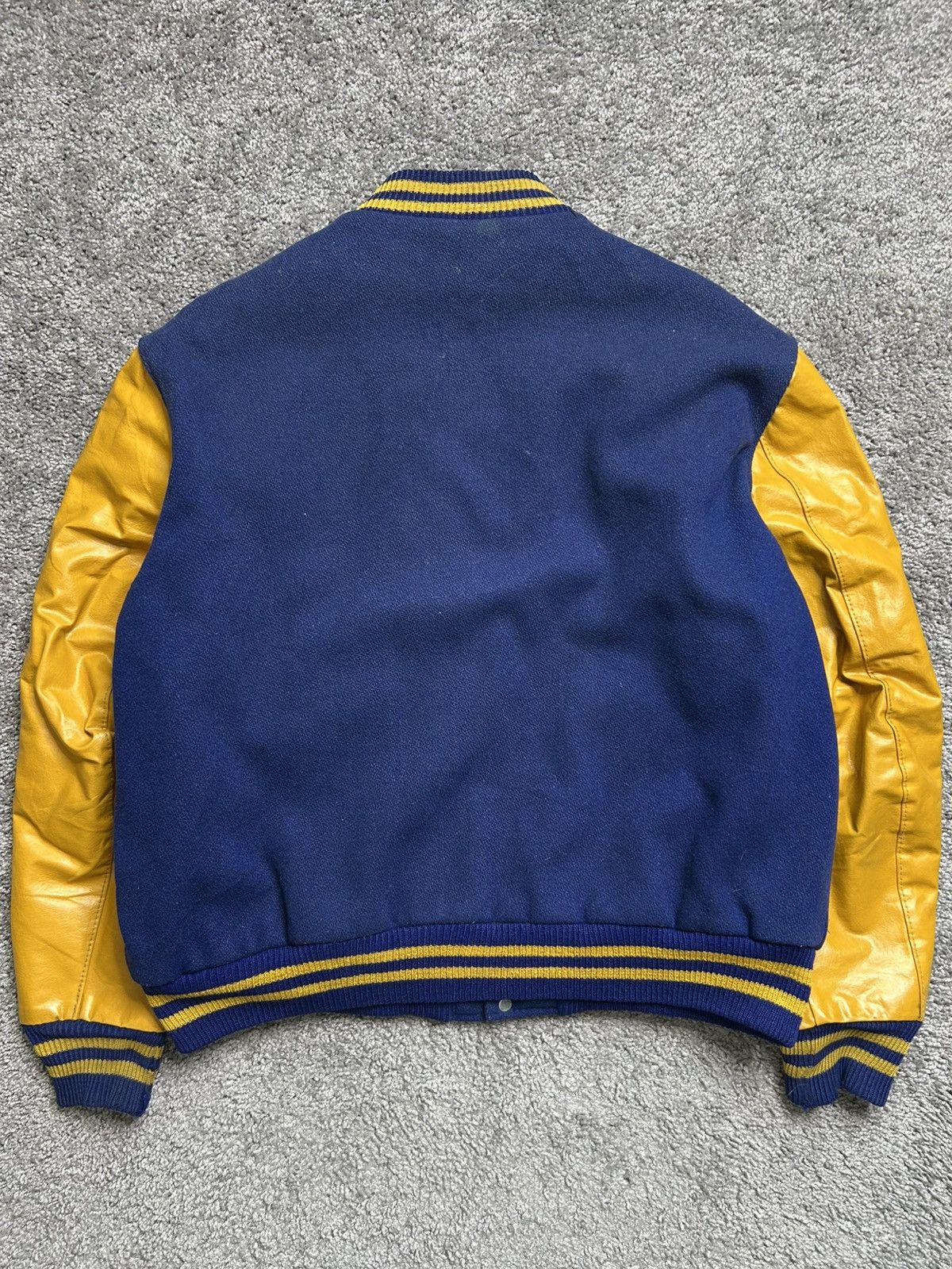 Delong Vintage 70s De Long Varsity Football Letterman Wool Jacket Size US M / EU 48-50 / 2 - 7 Thumbnail