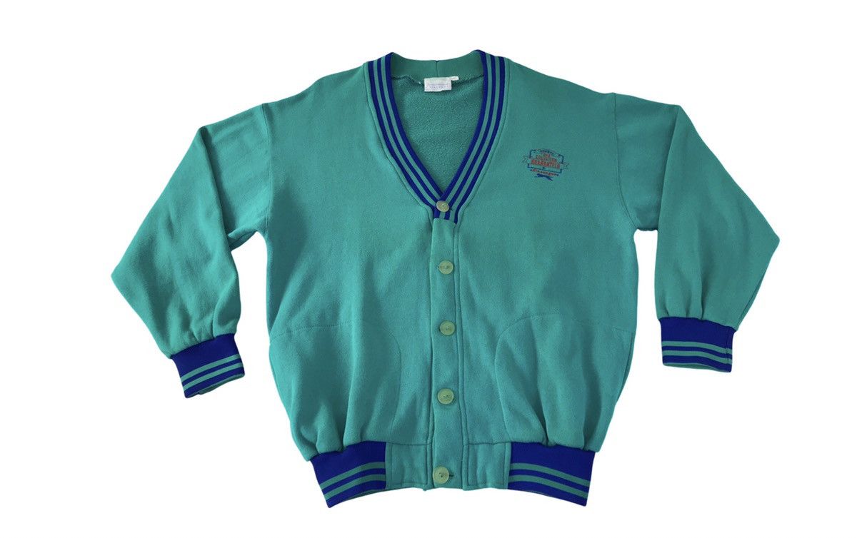Japanese Brand × Vintage Vintage Sweater Cardigan Slazenger Button Up Style Size US L / EU 52-54 / 3 - 1 Thumbnail