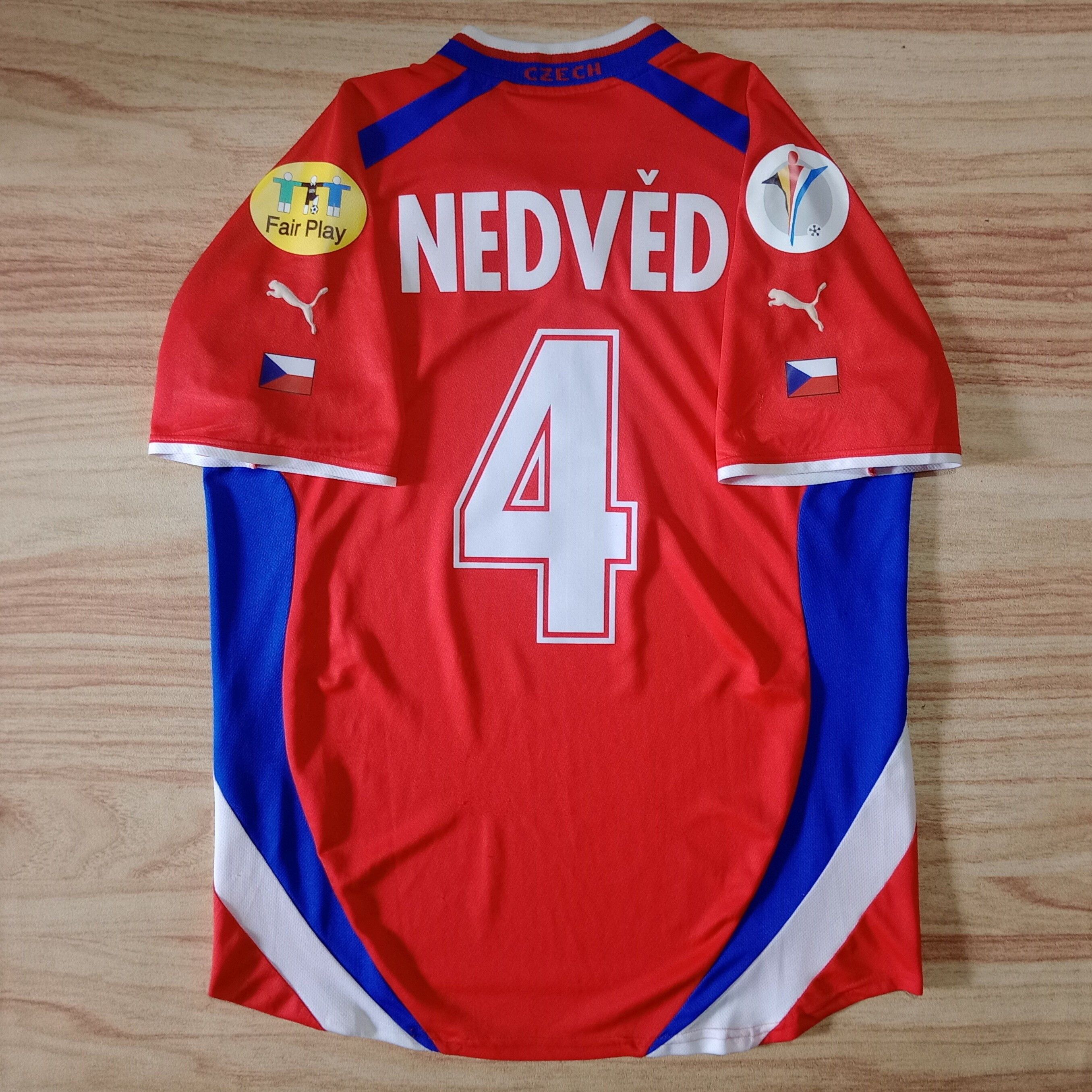 Puma Czech Republic Euro 2000 Home Jersey Nedved 11 Size US L / EU 52-54 / 3 - 2 Thumbnail