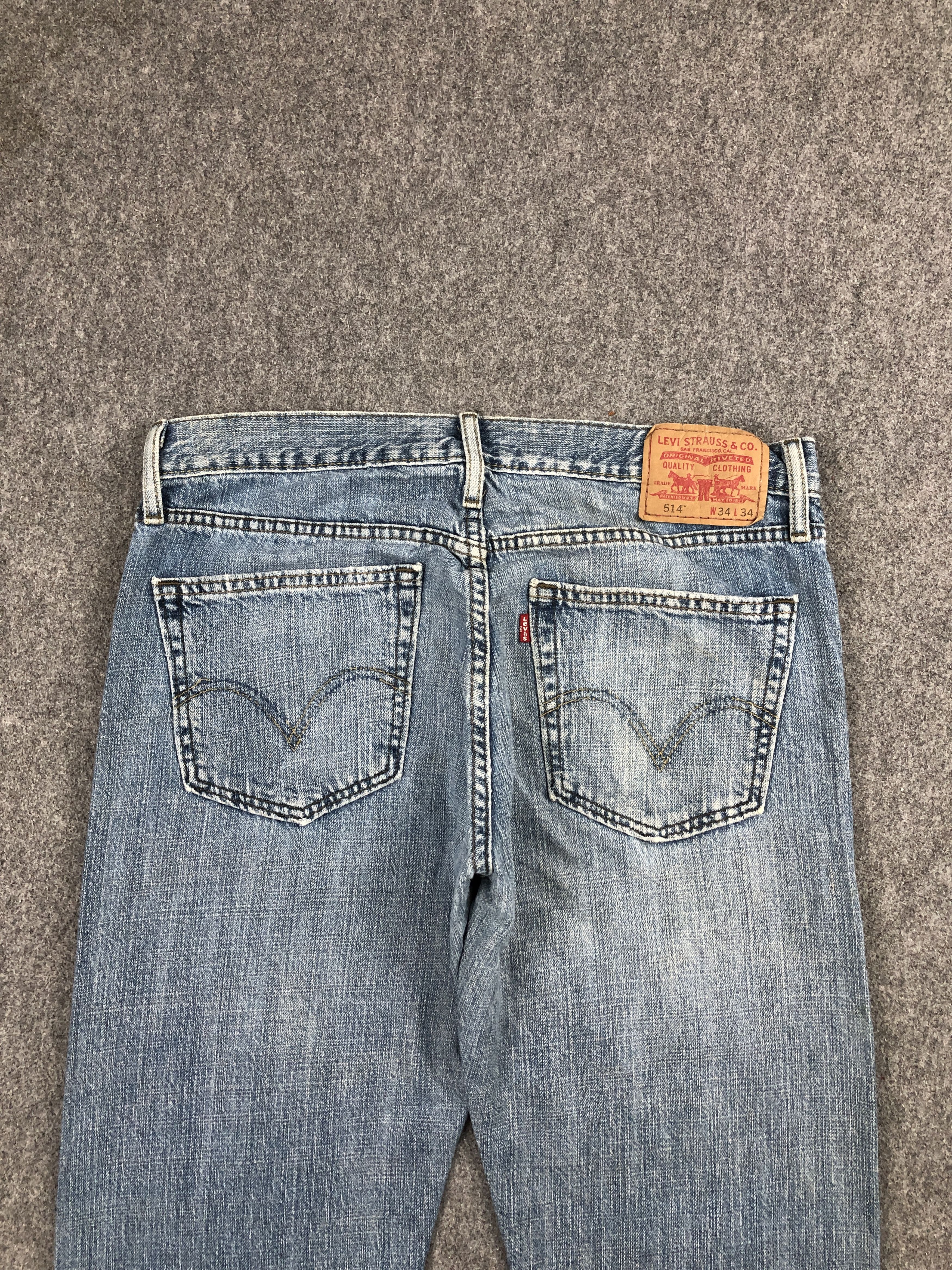 Levi's vIntage Levis 514 Lightwash Blue Jeans DP2429 Size US 33 - 4 Thumbnail