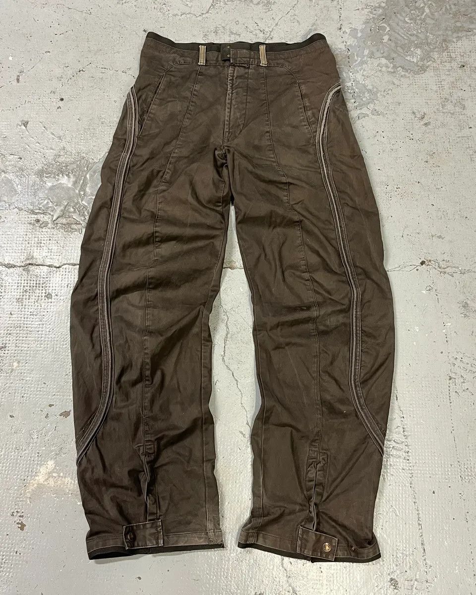 Marithe + Francois Girbaud 2000s Marithé + François Girbaud Brown Avant-Garde Pants Size US 32 / EU 48 - 4 Thumbnail