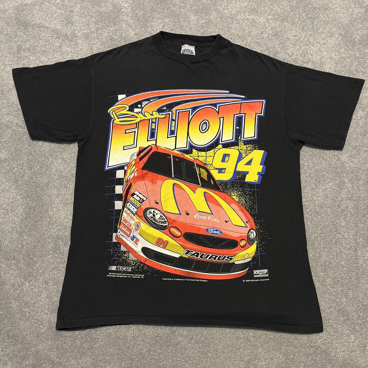 NASCAR Vintage 90s NASCAR Bill Elliott McDonalds Racing Graphic Tee Size US L / EU 52-54 / 3 - 3 Thumbnail