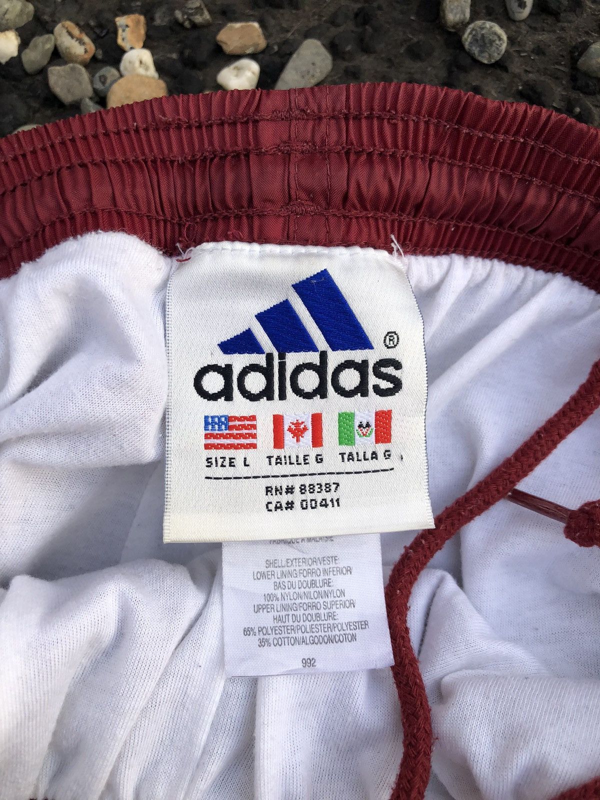 Adidas Vintage Adidas Striped Fleece Lined Windbreaker Track Pants Size US 34 / EU 50 - 5 Thumbnail