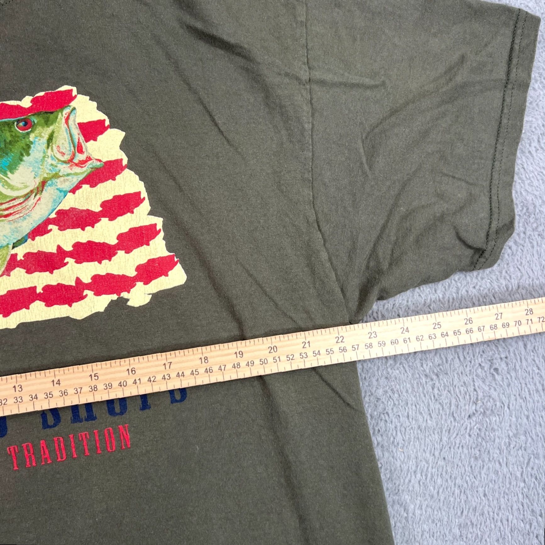 Bass Pro Shops VINTAGE Bass Pro Shops Mens Shirt Green Graphic Print Short Sleeve Tee XL Green 90s Grunge USA Bass Pro Shop Mens T-Shirt Size US XL / EU 56 / 4 - 6 Thumbnail