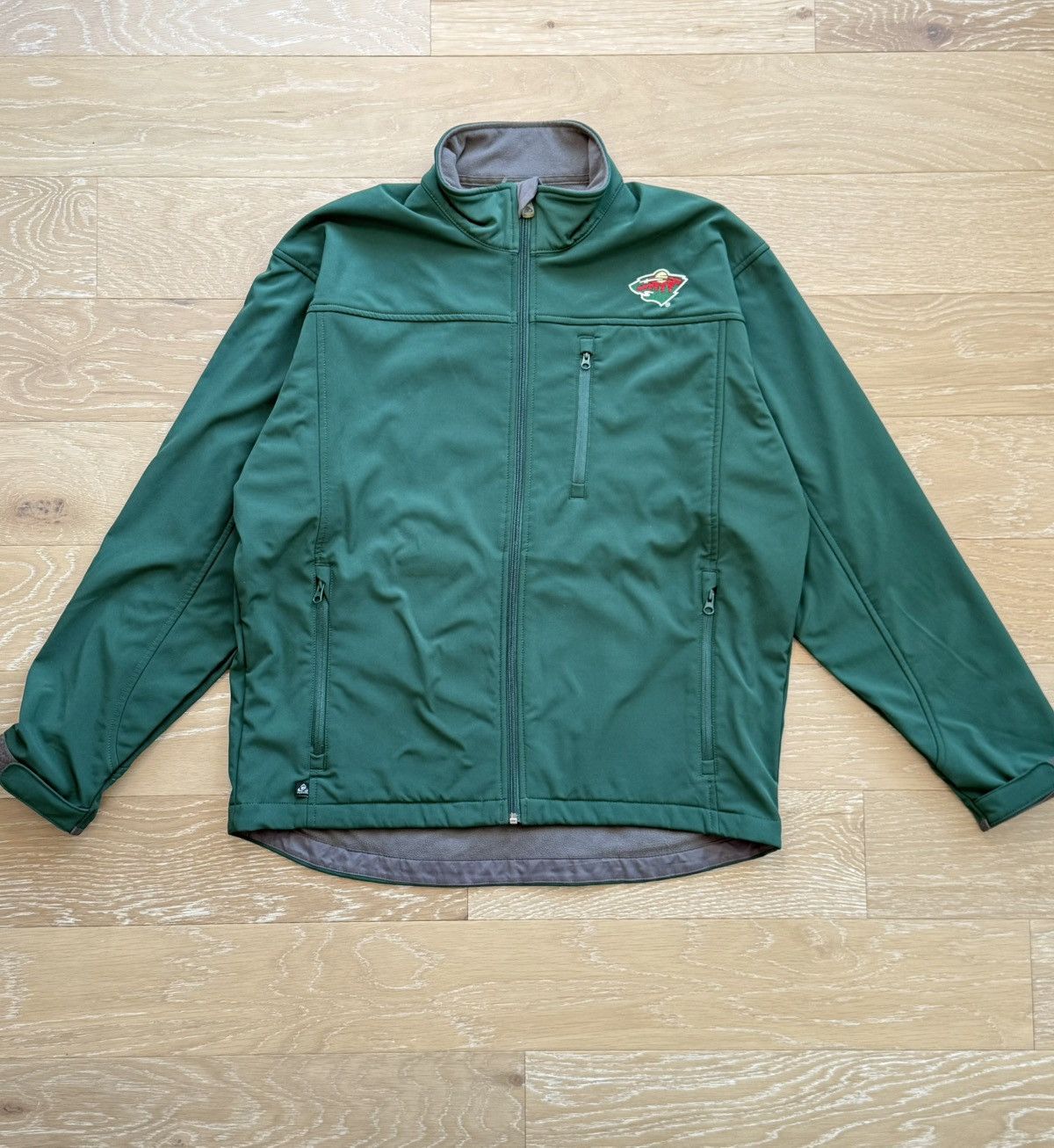 NHL Vintage Lee Sport Minnesota Wild Zip Up Jacket Size US L / EU 52-54 / 3 - 1 Thumbnail