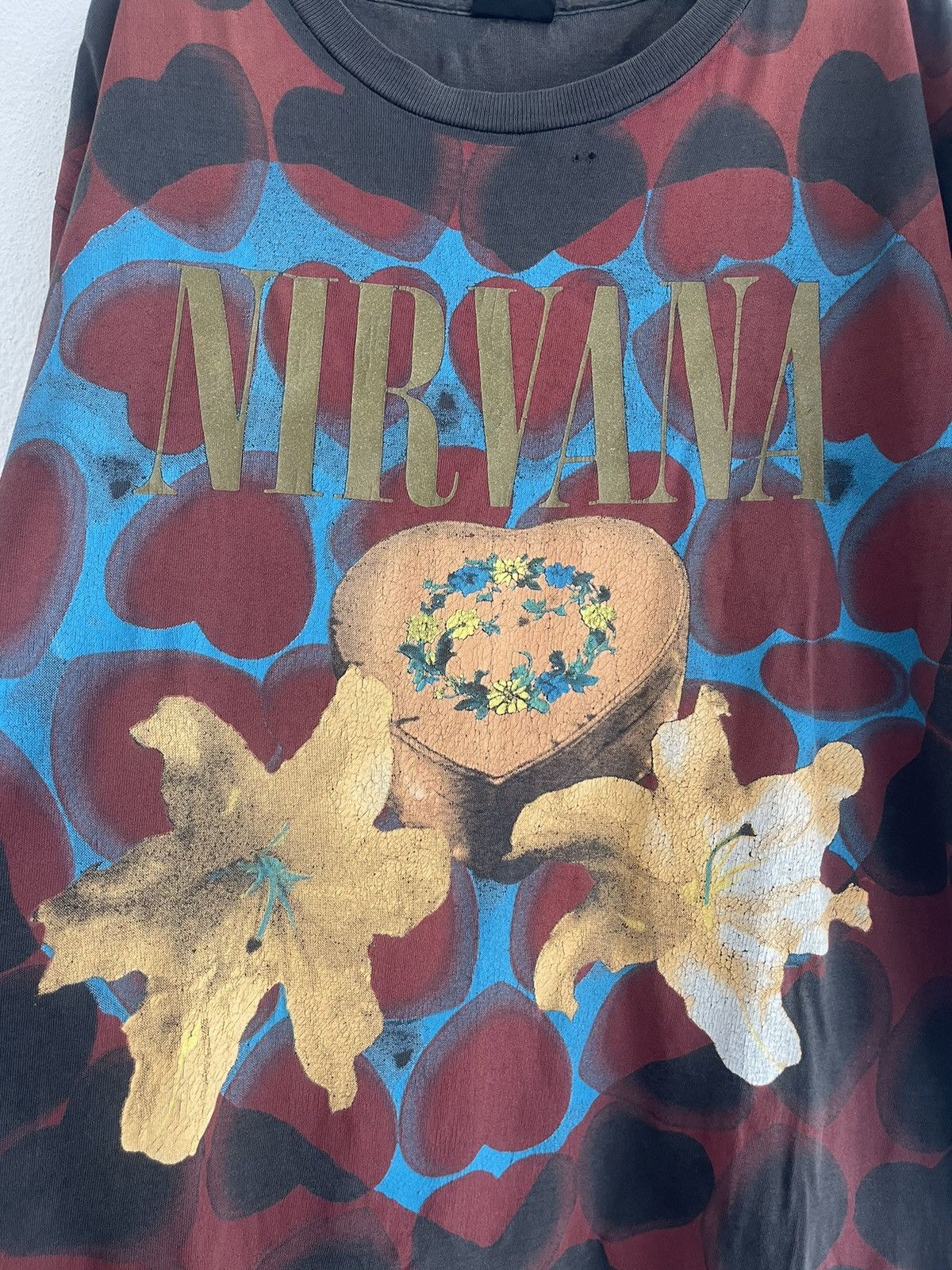 Vintage 1993 Nirvana Heart Shaped Box Single Stitch