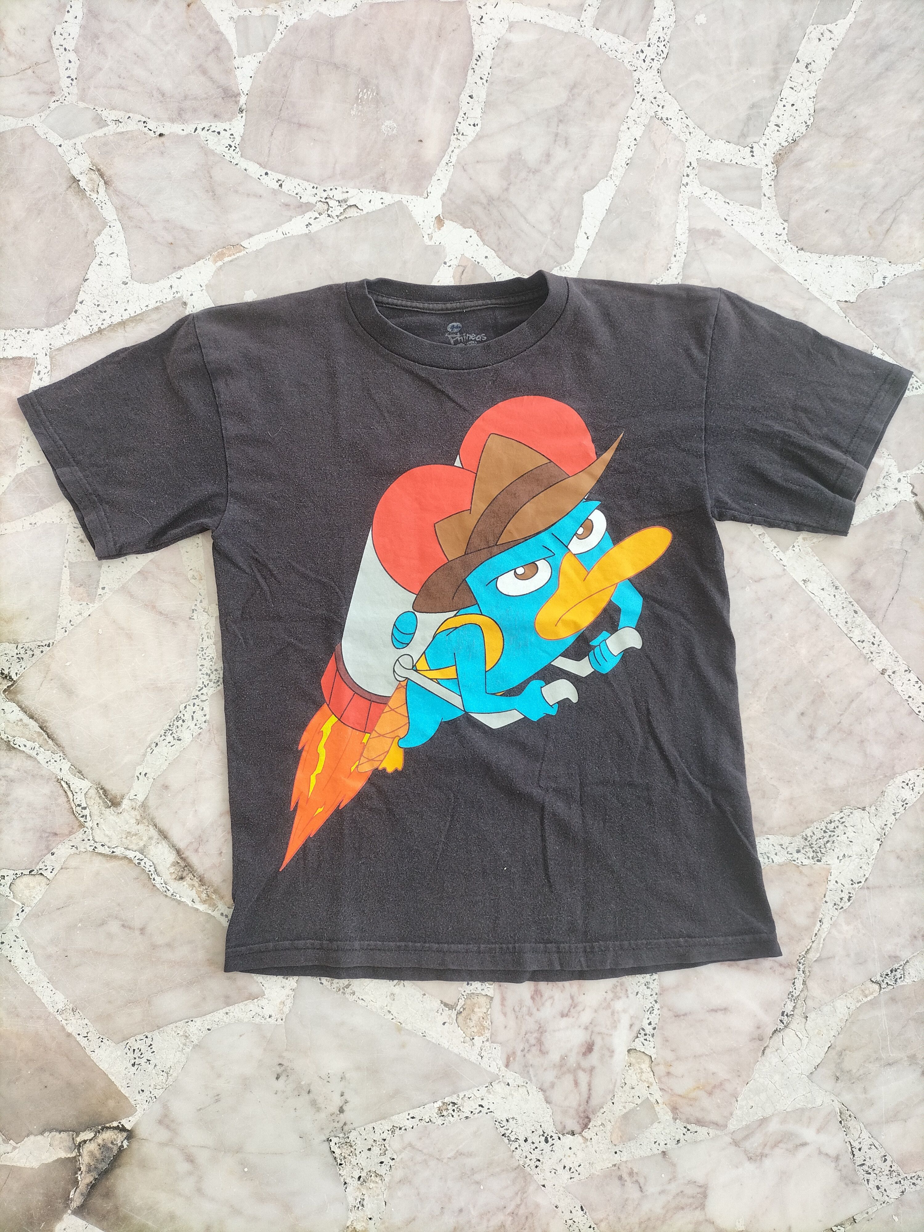 Disney Perry The Platypus Disney Black Tee Size US XS / EU 42 / 0 - 2 Thumbnail