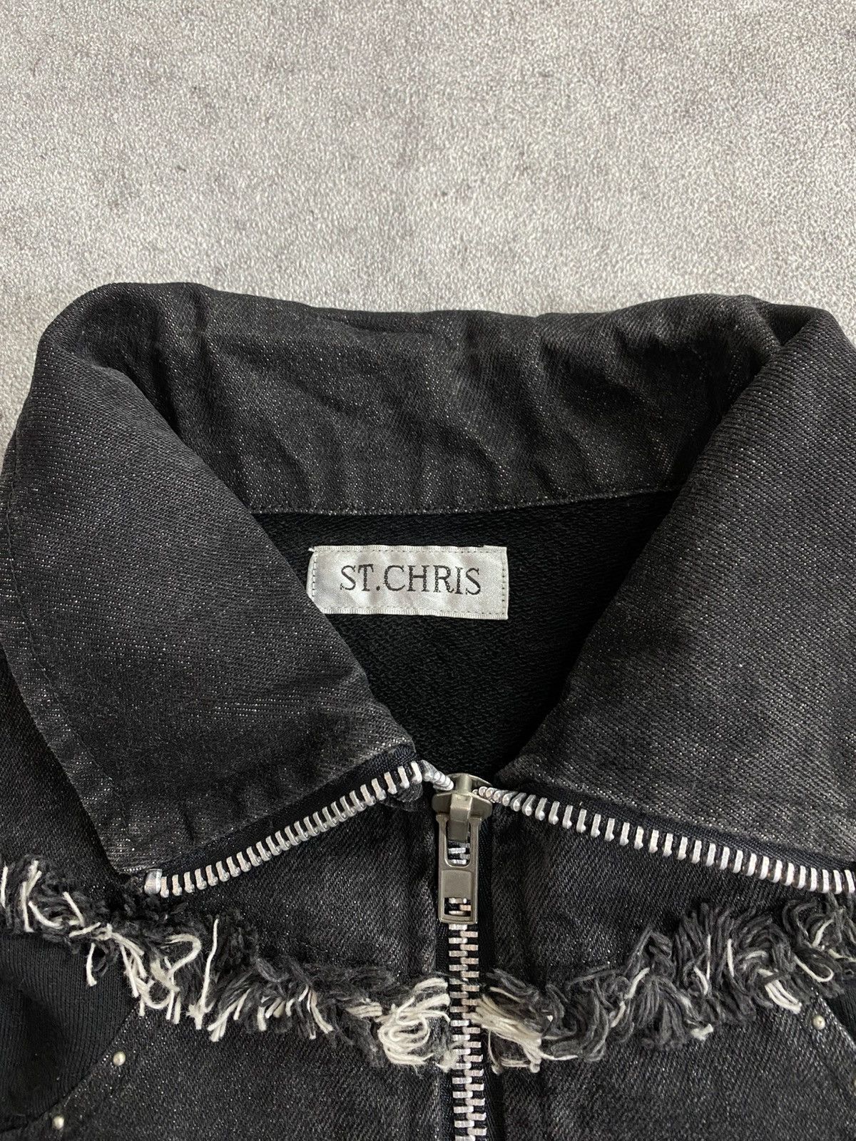 If Six Was Nine × Japanese Brand × Le Grande Bleu (L.G.B.) 2000s St Chris Poem Snowblack Boxy Jacket Size US M / EU 48-50 / 2 - 3 Thumbnail