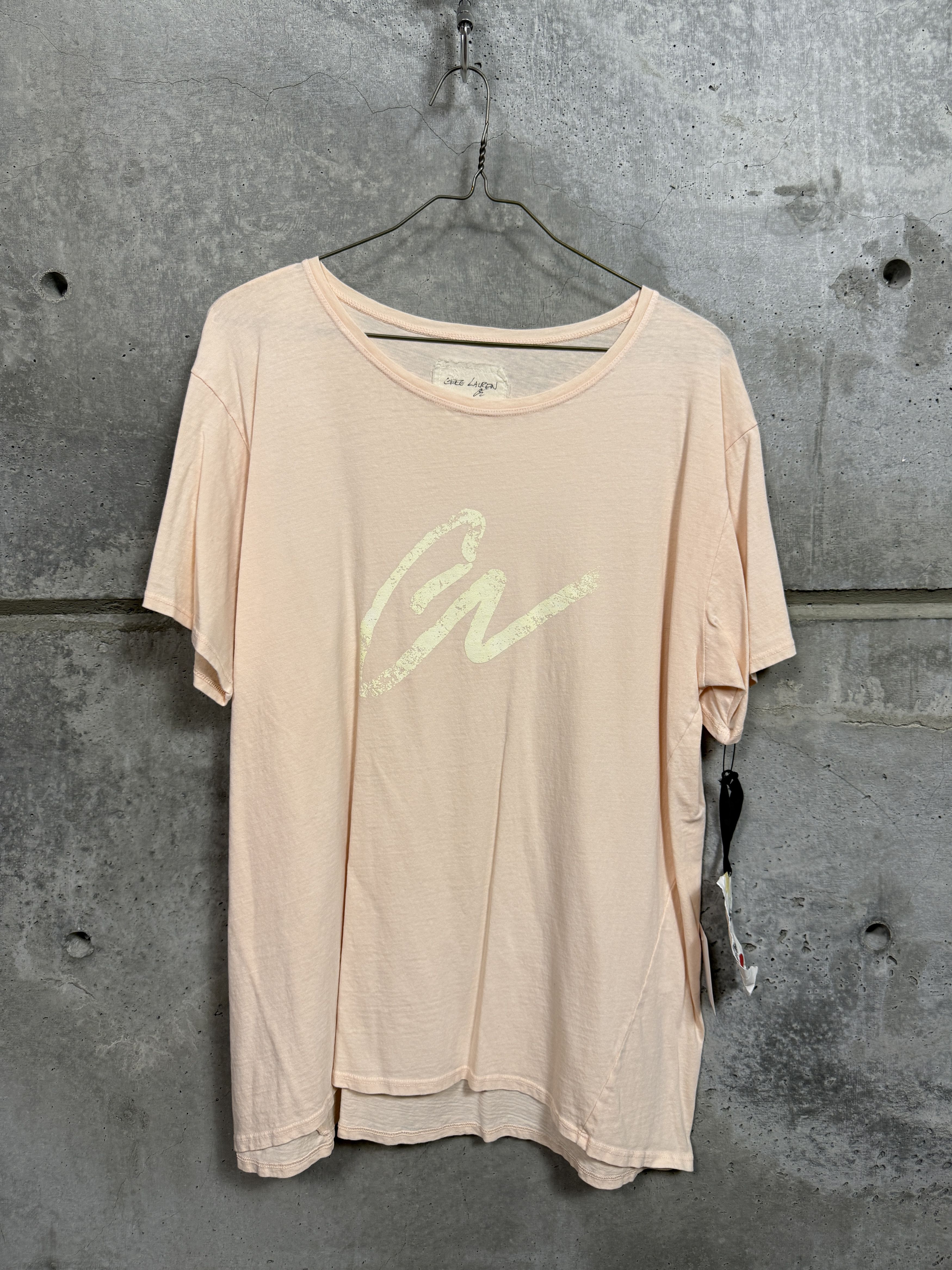 Greg Lauren Pink GL Tee