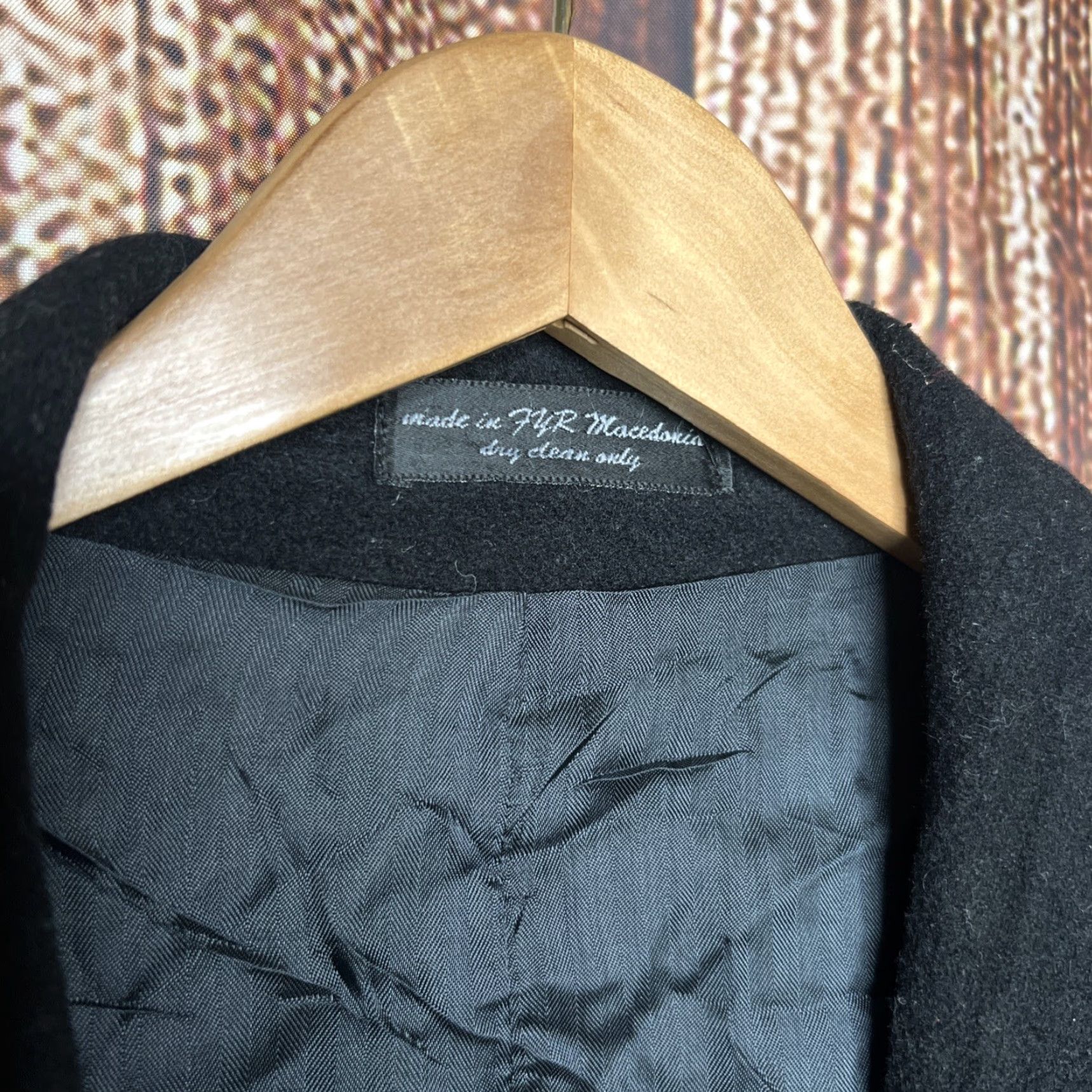 Vintage VINTAGE Christian Aujard Cashmere Blend Overcoat Coat 48R Black Men Wool Long Winter Overcoat European Brand Mens Size US M / EU 48-50 / 2 - 2 Thumbnail
