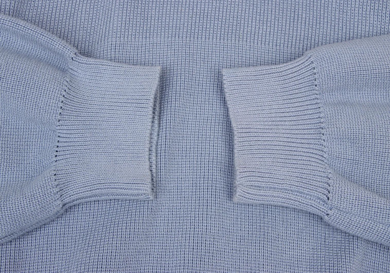 Issey Miyake Off-Shoulder Knit Sweater in Light Blue, Size M Size US M / EU 48-50 / 2 - 7 Thumbnail