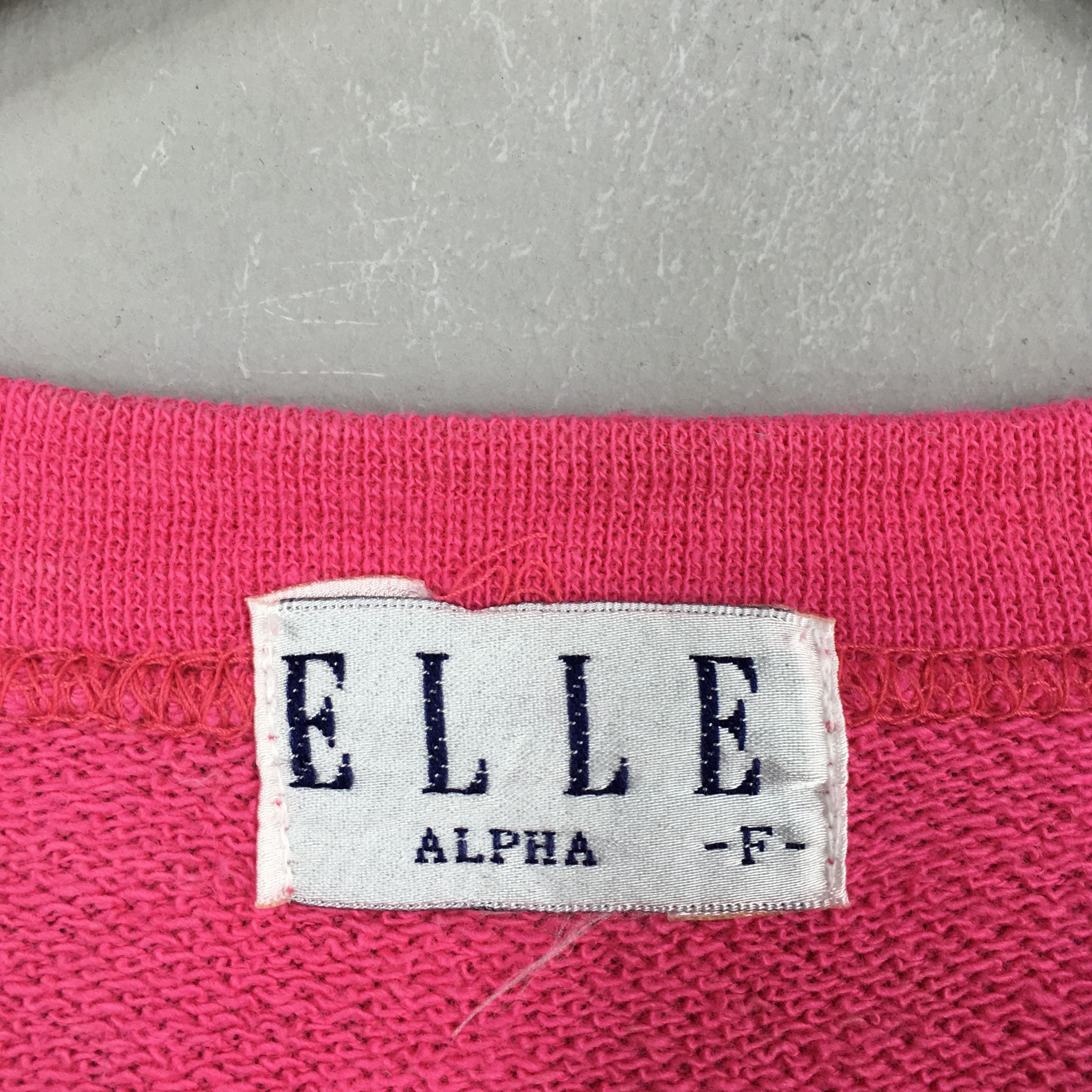 Vintage Vintage 90s Elle Alpha Pink Sweatshirt Medium Size US M / EU 48-50 / 2 - 6 Thumbnail