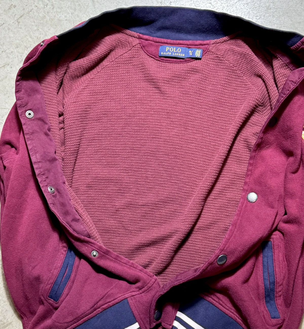 Polo Ralph Lauren × Vintage Polo Ralph Lauren RLPC Varsity Baseball Jacket Size XL Size US XL / EU 56 / 4 - 8 Thumbnail