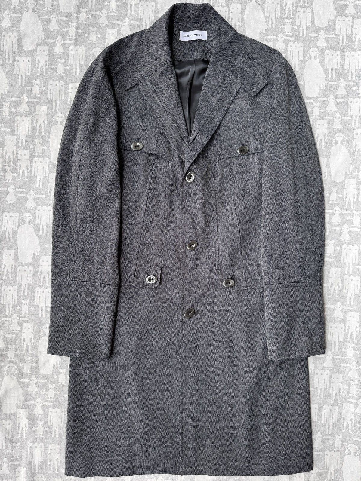 Kiko Kostadinov Snakeskin Lahti Coat