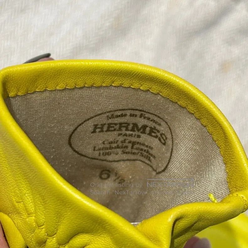 Hermes Hermes Light yellow gloves Size ONE SIZE - 7 Thumbnail
