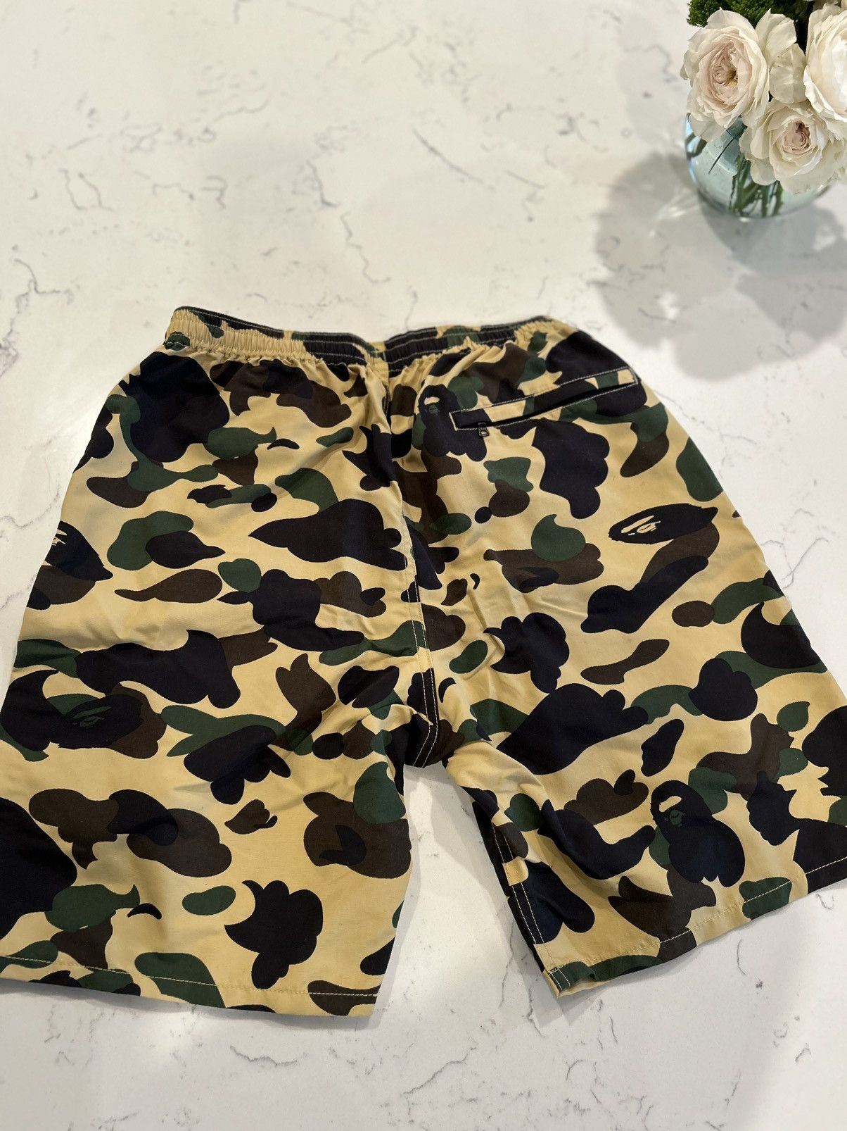 Bape 1st Camo Beach Shorts Size US 30 / EU 46 - 2 Thumbnail