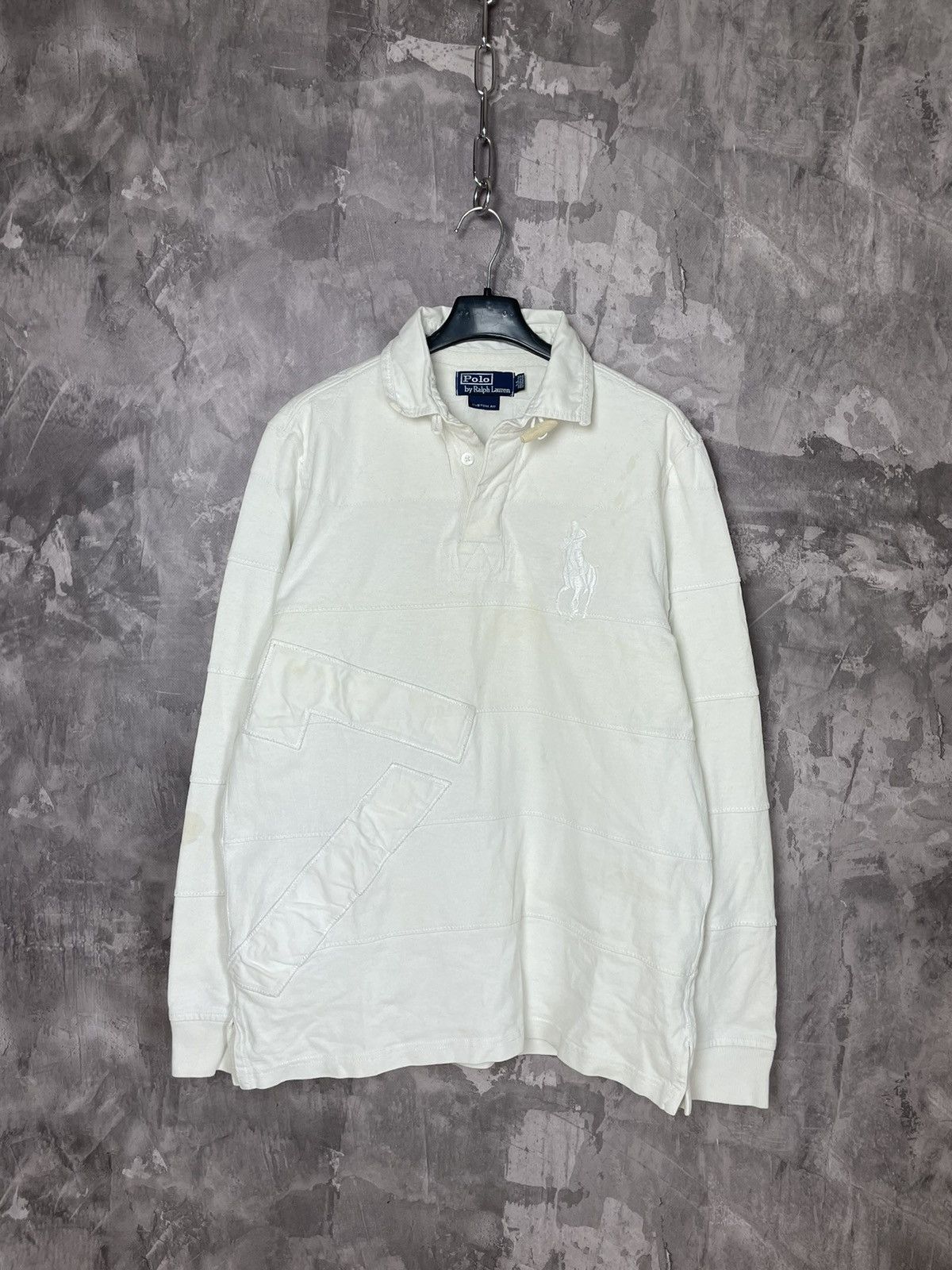 Polo Ralph Lauren × Rugby Ralph Lauren Vintage Rugby Long Sleeve Polo Ralph Lauren PRL #7 Big Logo Size US M / EU 48-50 / 2 - 1 Thumbnail