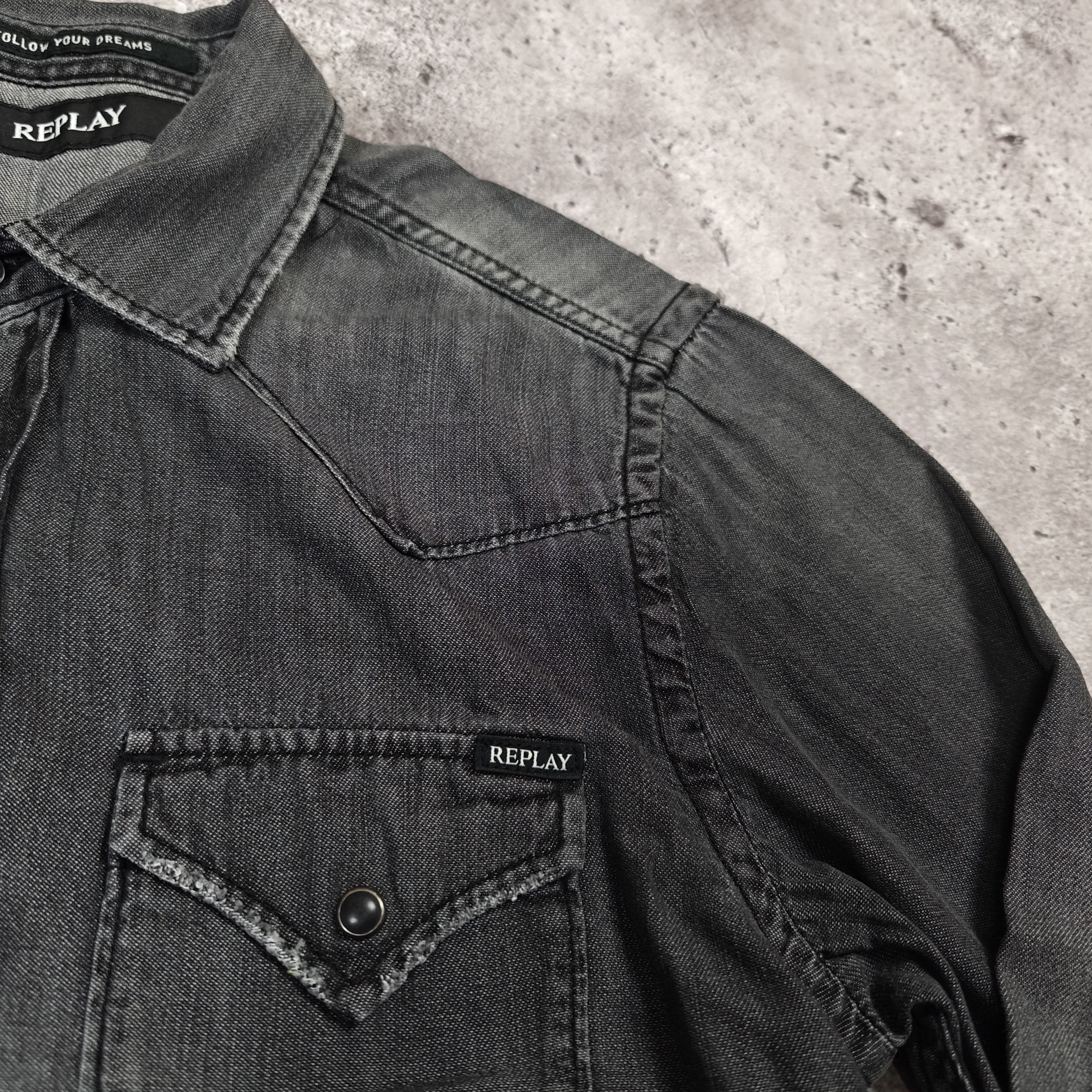 Replay Replay Gray Denim Shirt size S Size US S / EU 44-46 / 1 - 4 Thumbnail
