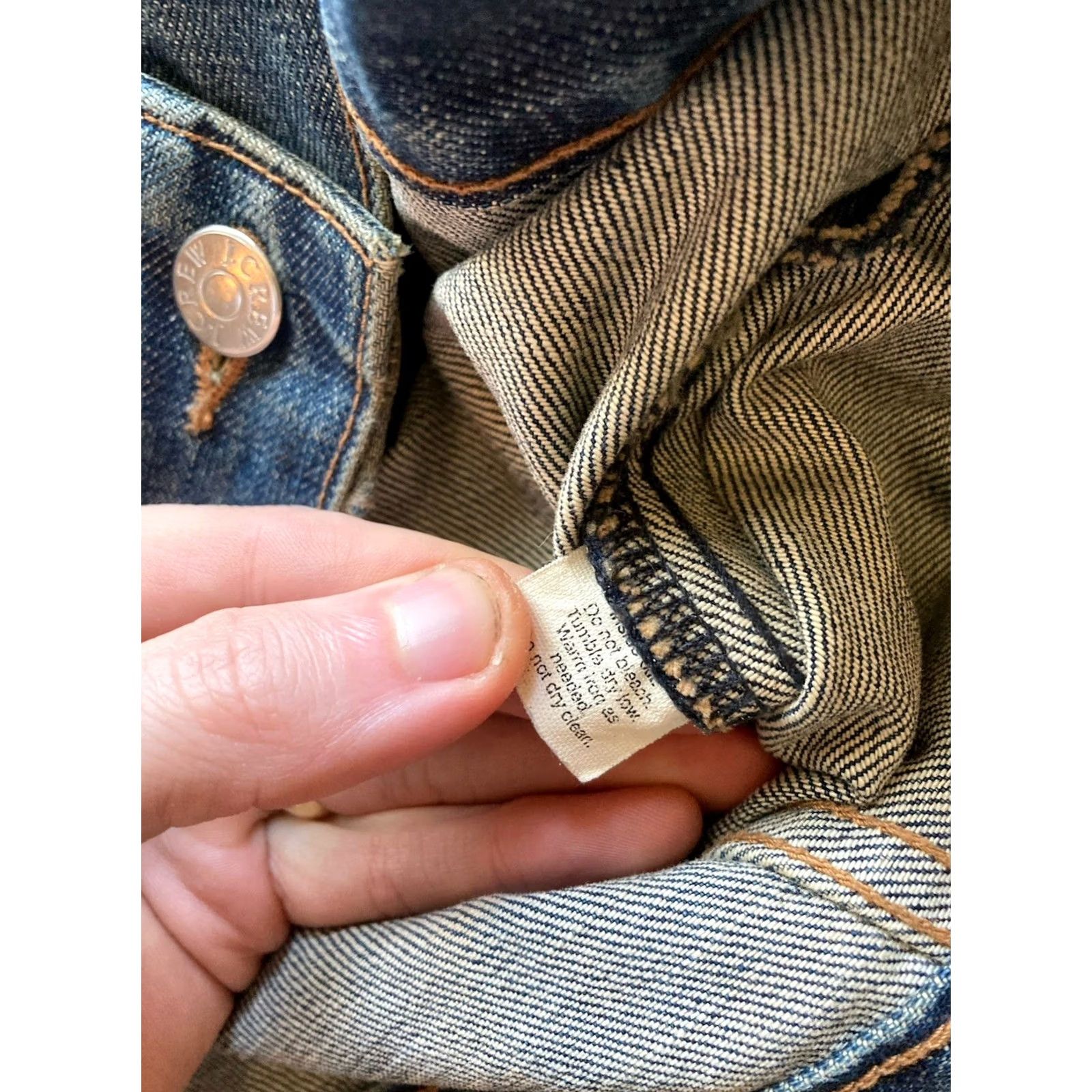 J.Crew J.CREW Denim Jacket Womens Size M Blue Trucker Jean Classic Jacket Clothing City Casual Mens? Ladies? Size 32" / US 10 / IT 46 - 7 Thumbnail