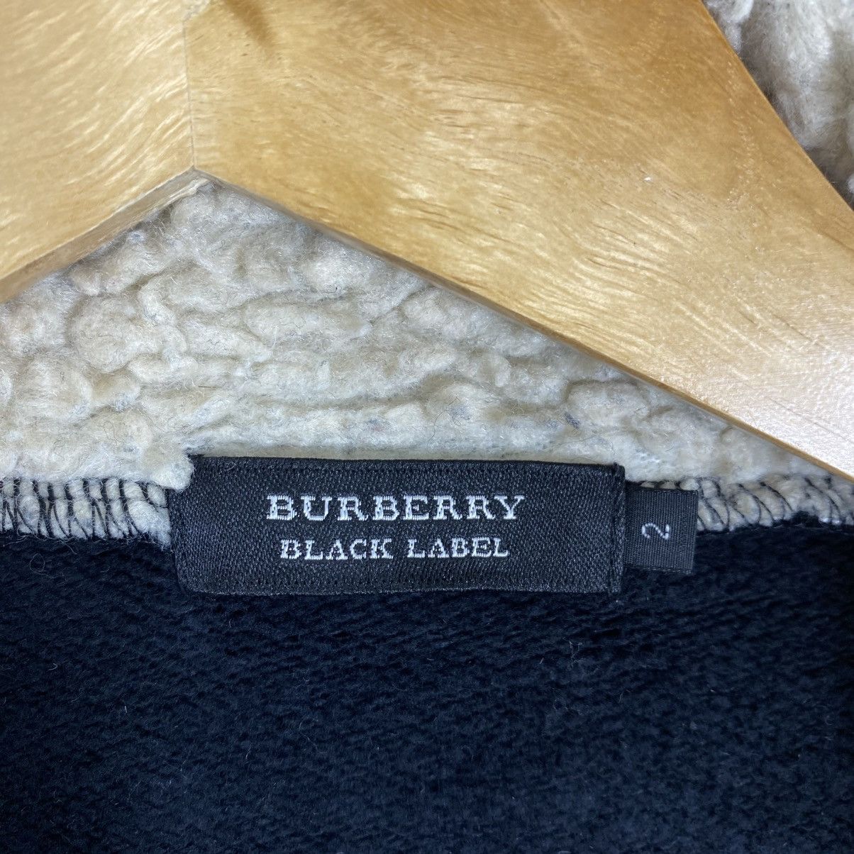 Burberry Burberry Black Label Sherpa Fleece Zip Hoodie Black Size US S / EU 44-46 / 1 - 6 Thumbnail