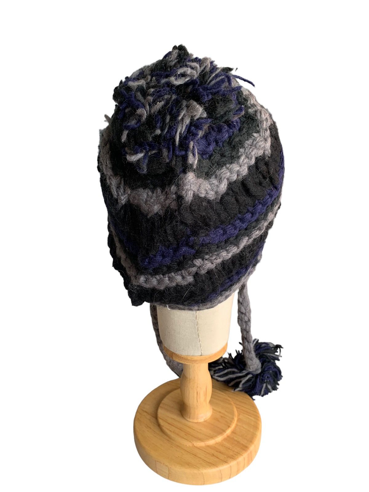 Japanese Brand × Kapital × Vintage Rare Crochet Knit Earflap Wool Beanie hats Size ONE SIZE - 7 Thumbnail