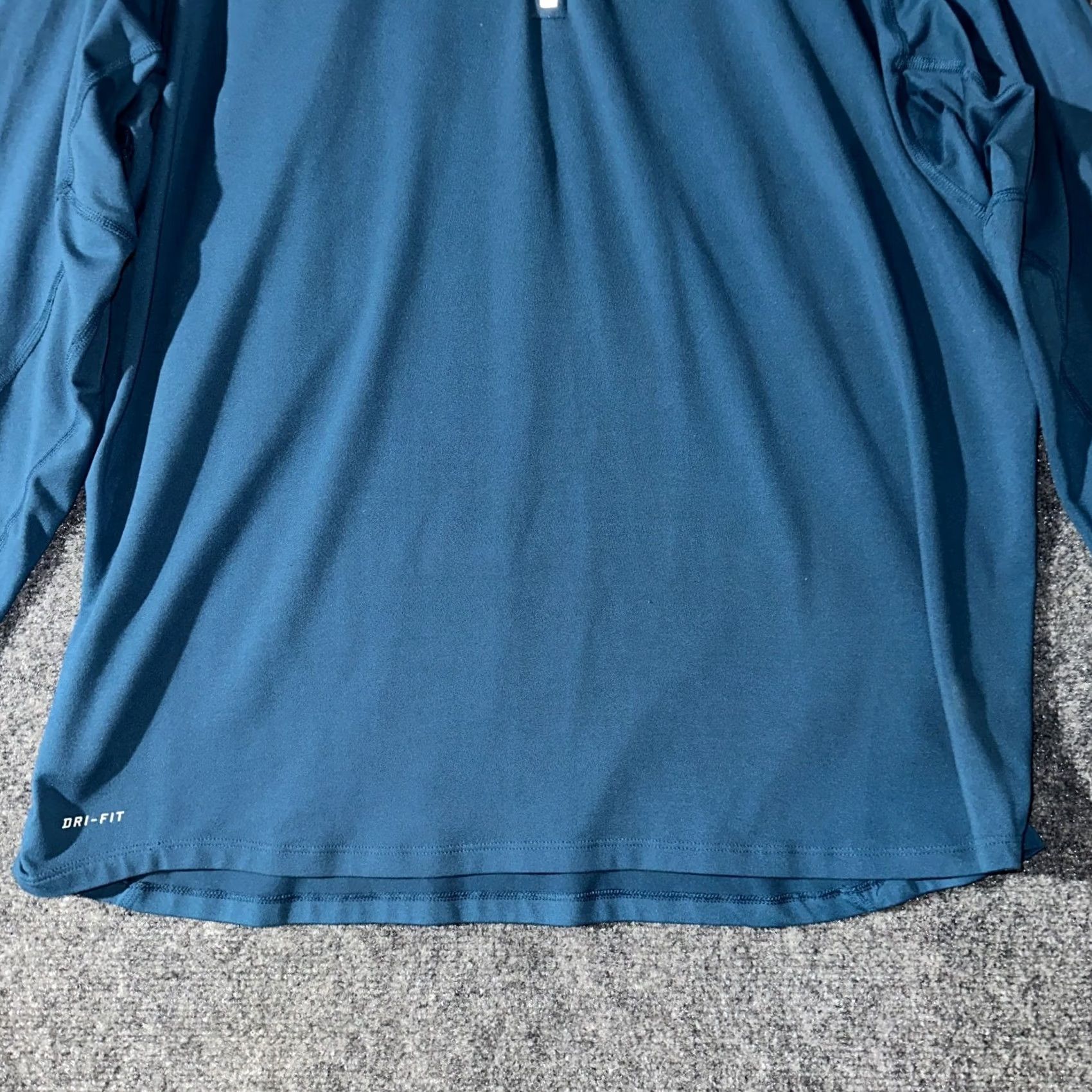 Nike Nike Running Pullover XL 1/4 Zip Blue Long Sleeve Sports Top Mens Regular Size Large Size US XL / EU 56 / 4 - 2 Thumbnail
