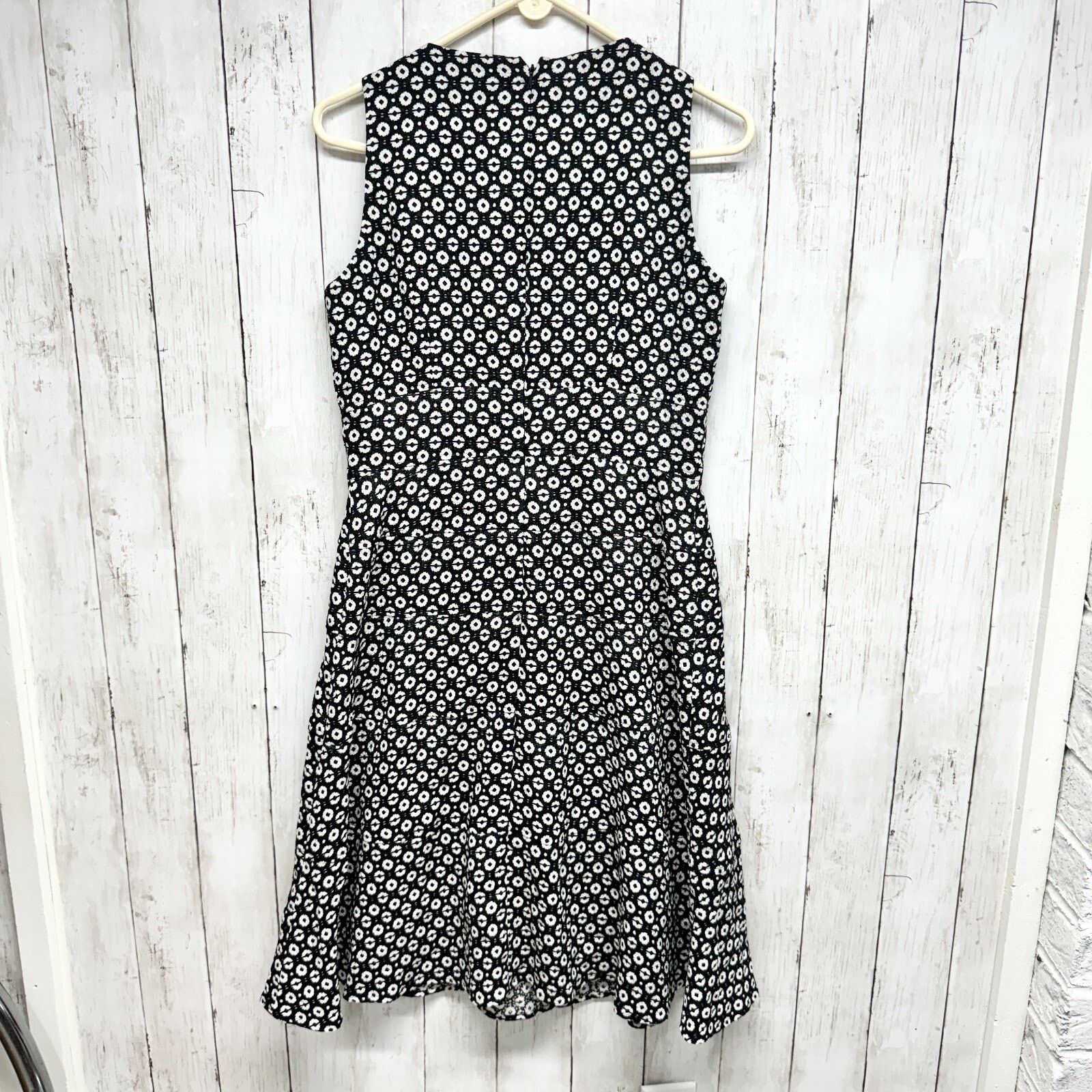 Anne Klein Anne Klein Dress 8 Black White Print Vintage Mini Sleeveless Size M / US 6-8 / IT 42-44 - 3 Thumbnail