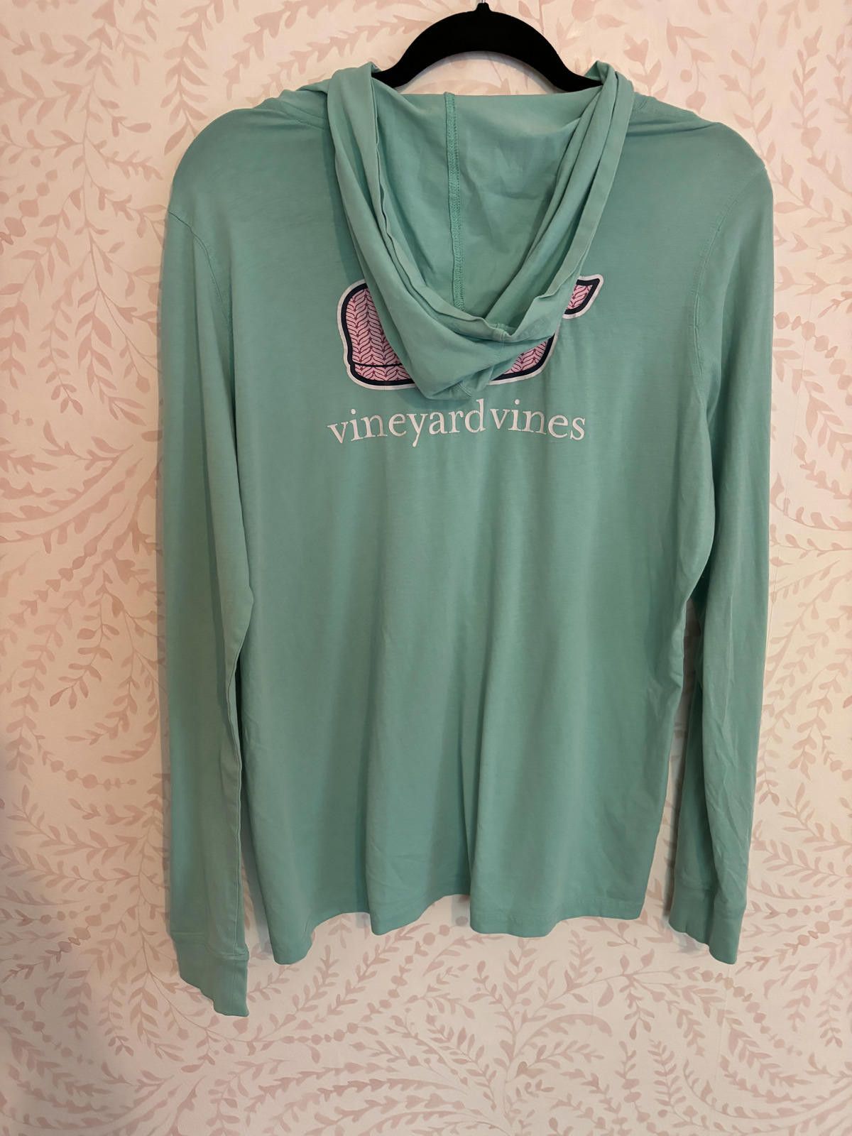 Vineyard Vines Vineyard Vines Mint Green Hoodie with Whale Logo Size L / US 10 / IT 46 - 5 Thumbnail