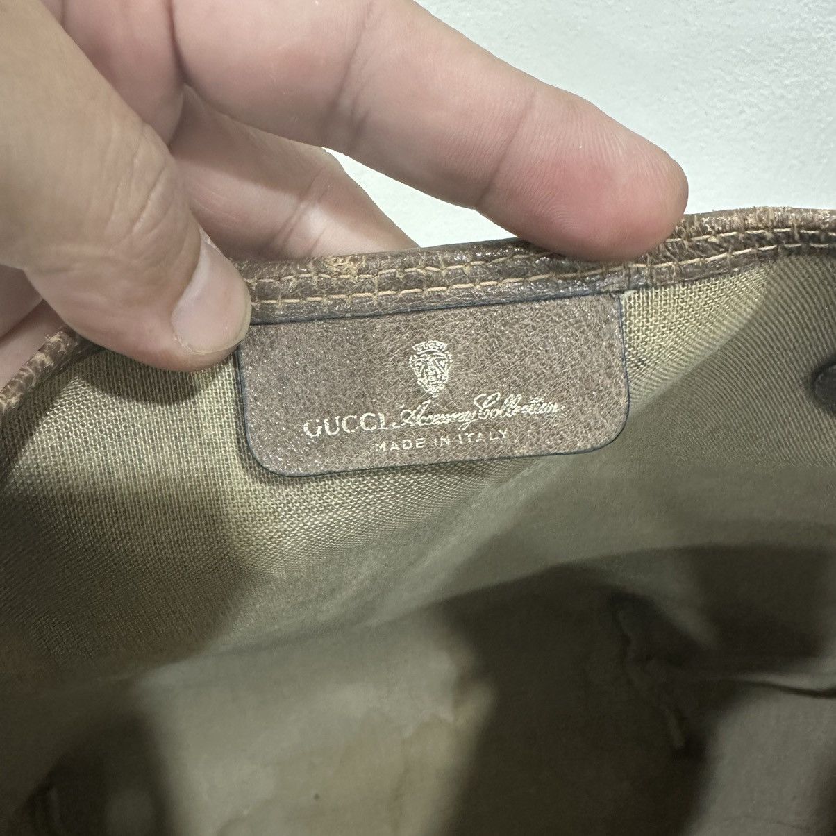 Gucci ‼️YES‼️ VINTAGE GUCCI GG SUPREME SHERRY LINE TOTE BAG Size ONE SIZE - 11 Thumbnail