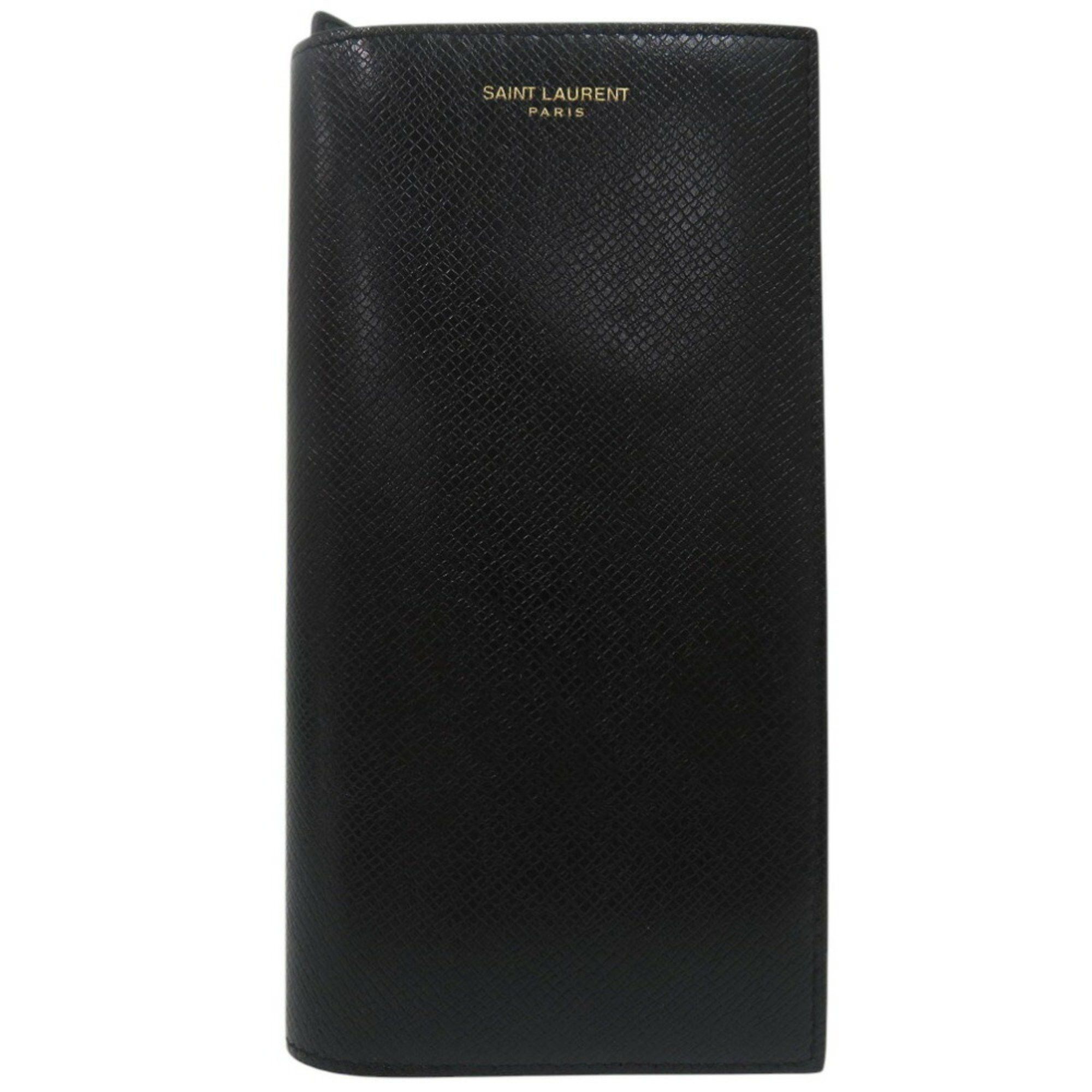 Saint Laurent Paris Yves Saint Laurent Paris Continental Wallet with Coin Purse Long 396308 H3Z2W 1000 Leather Black 1180SAINT LAURENT PARIS Size ONE SIZE - 1 Thumbnail