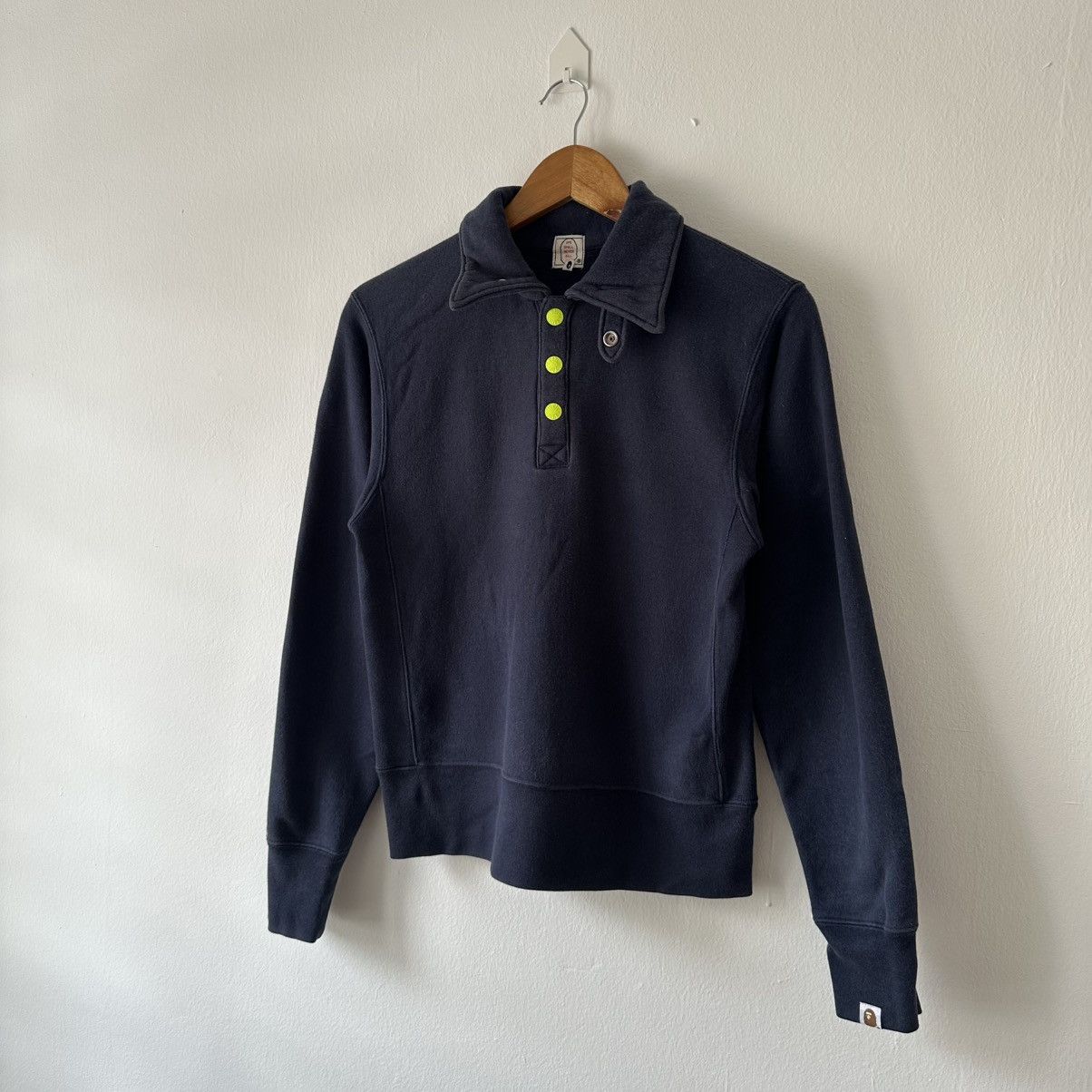 Bape Bape Ape Shall Never Kill Ape Button Collar Sweatshirt Size US XS / EU 42 / 0 - 4 Thumbnail