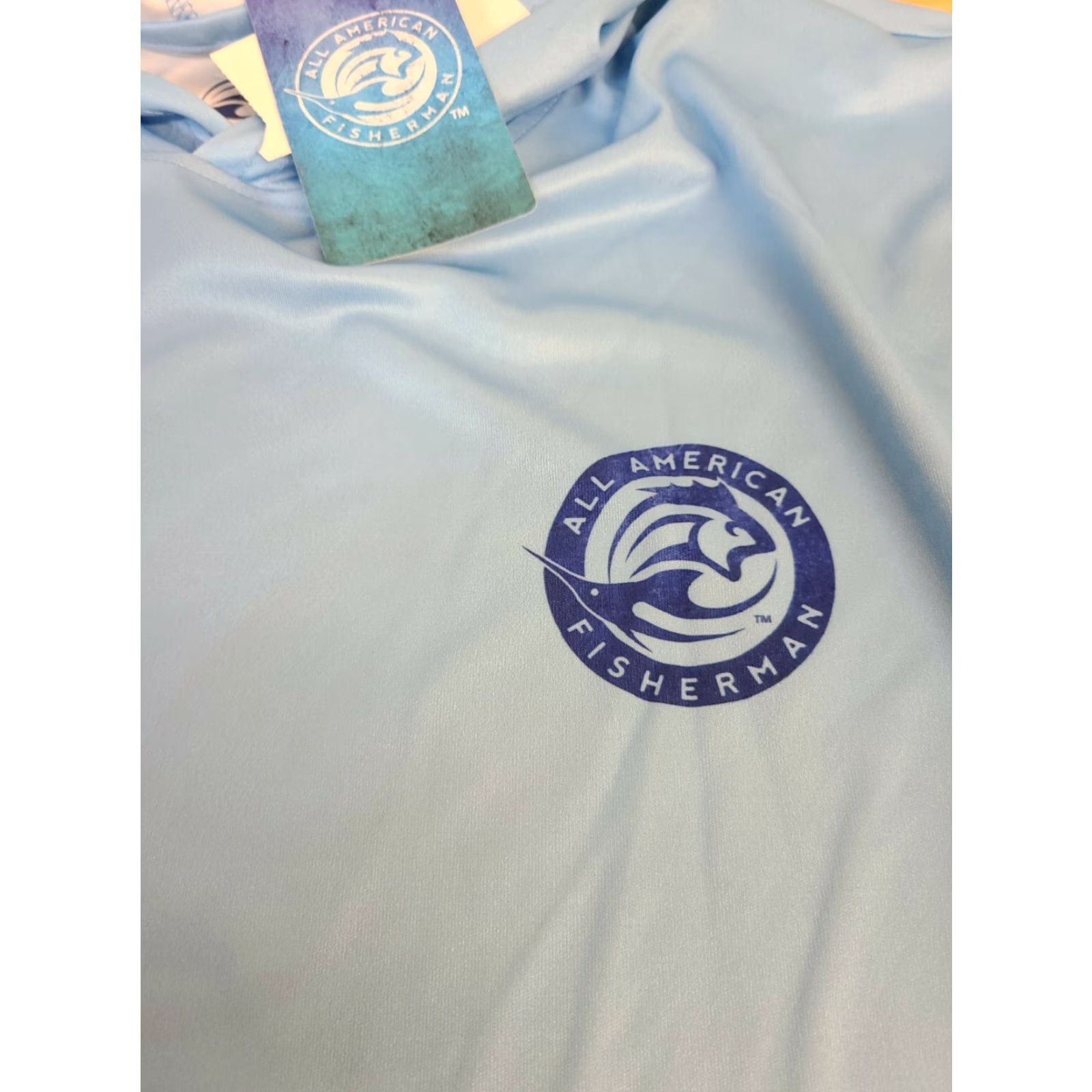 Vintage All American Fisherman Blue XL Crew T-Shirt Longsleeve NWT Men's Size US XL / EU 56 / 4 - 2 Thumbnail