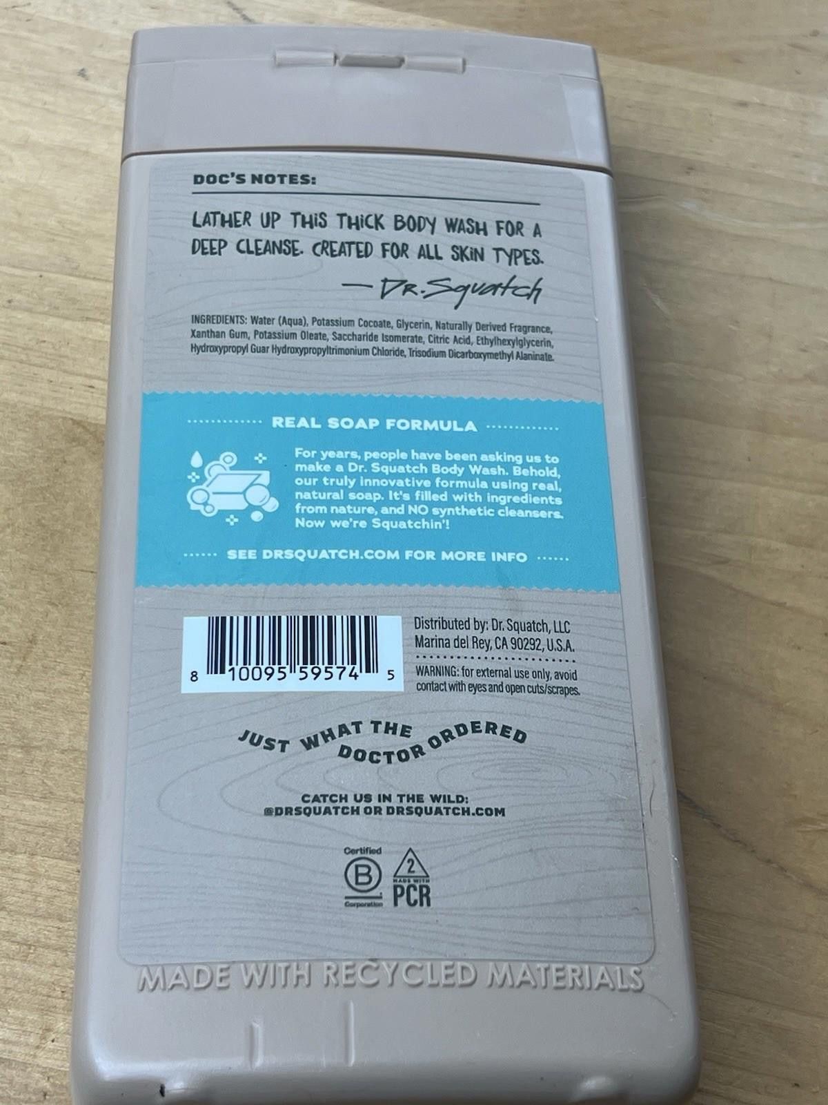 Other DR. SQUATCH Non Exfoliat Body Wash Coconut Castaway 14 fl oz Size ONE SIZE - 9 Thumbnail