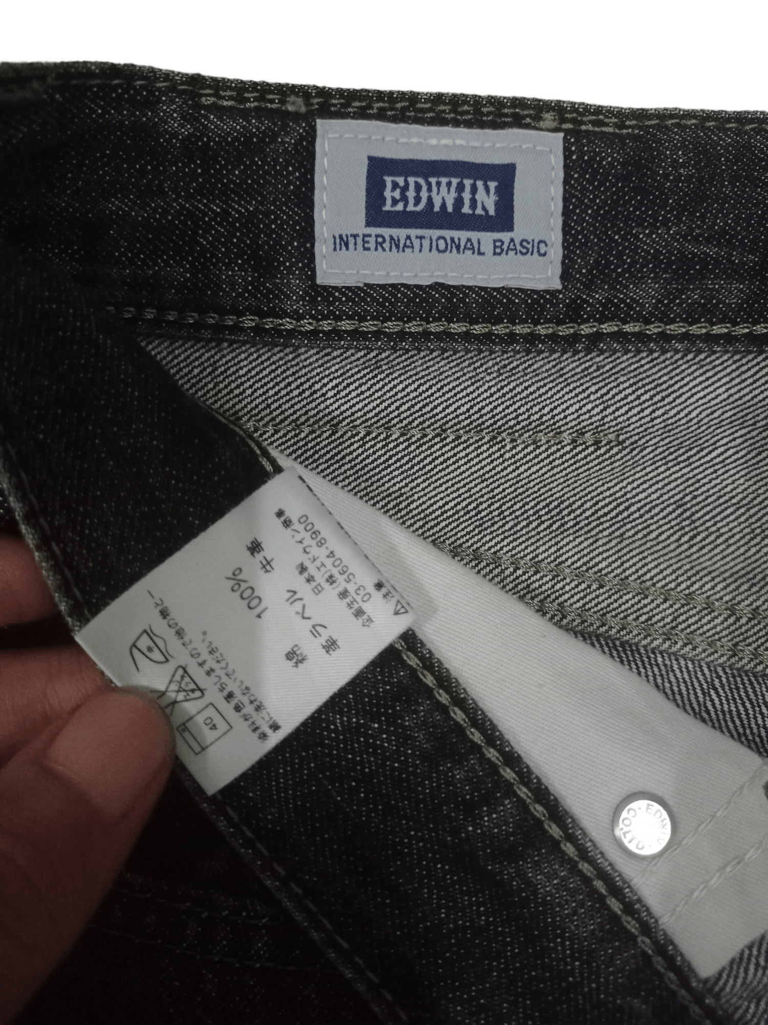 Edwin × Japanese Brand Vintage Japanese Edwin 402 Straight Leg Washed Black Jeans Size US 30 / EU 46 - 14 Thumbnail
