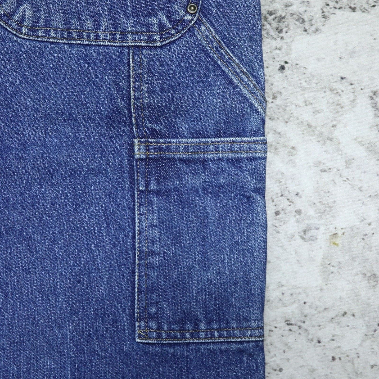 Carhartt Vintage Carhartt Faded Blue Denim Double Knee Carpenter Pant Size US 31 - 20 Thumbnail