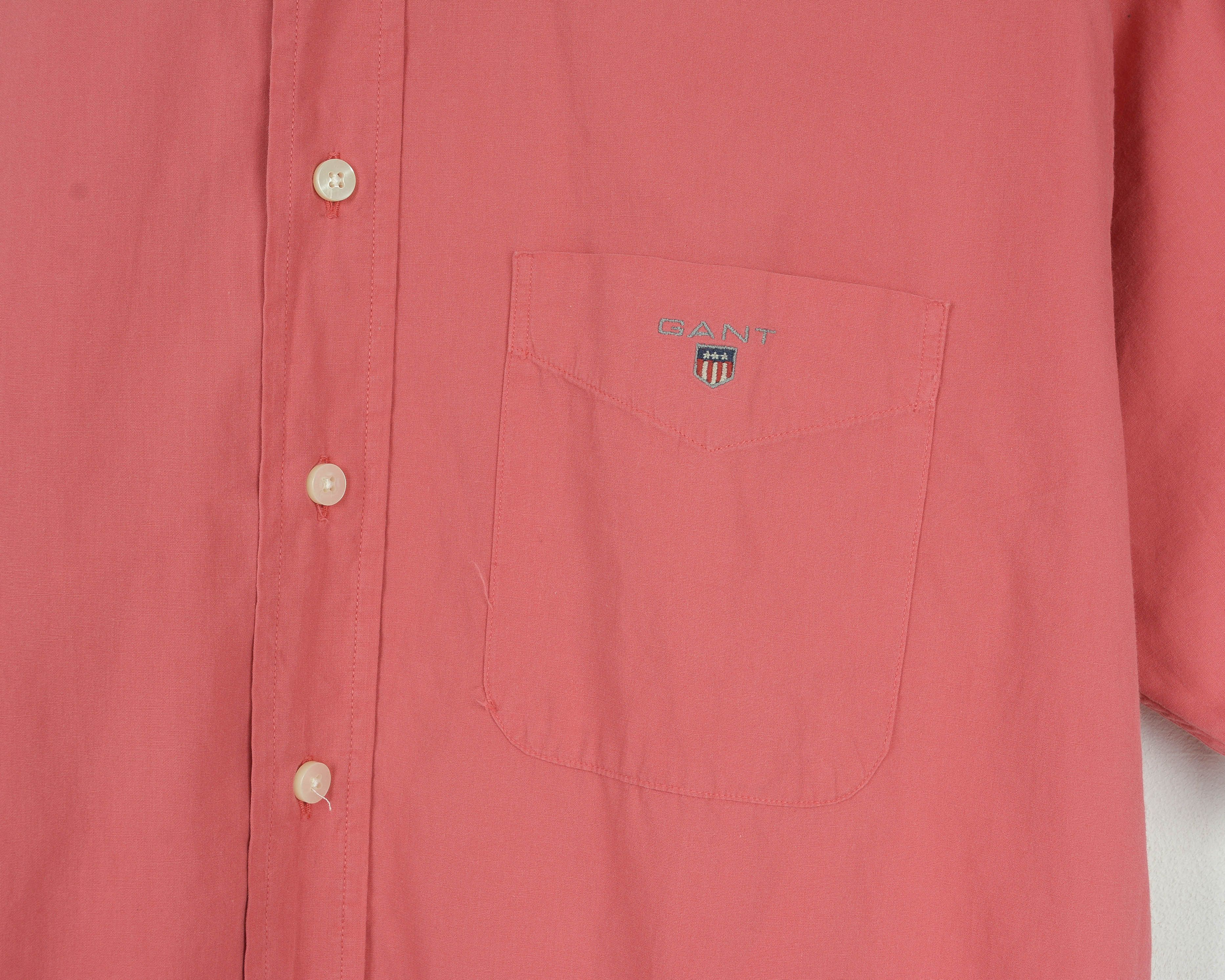 Gant × Vintage 'Phoenix Poplin' Men M Casual Shirt Button Up Short Sleeve Size US M / EU 48-50 / 2 - 7 Thumbnail
