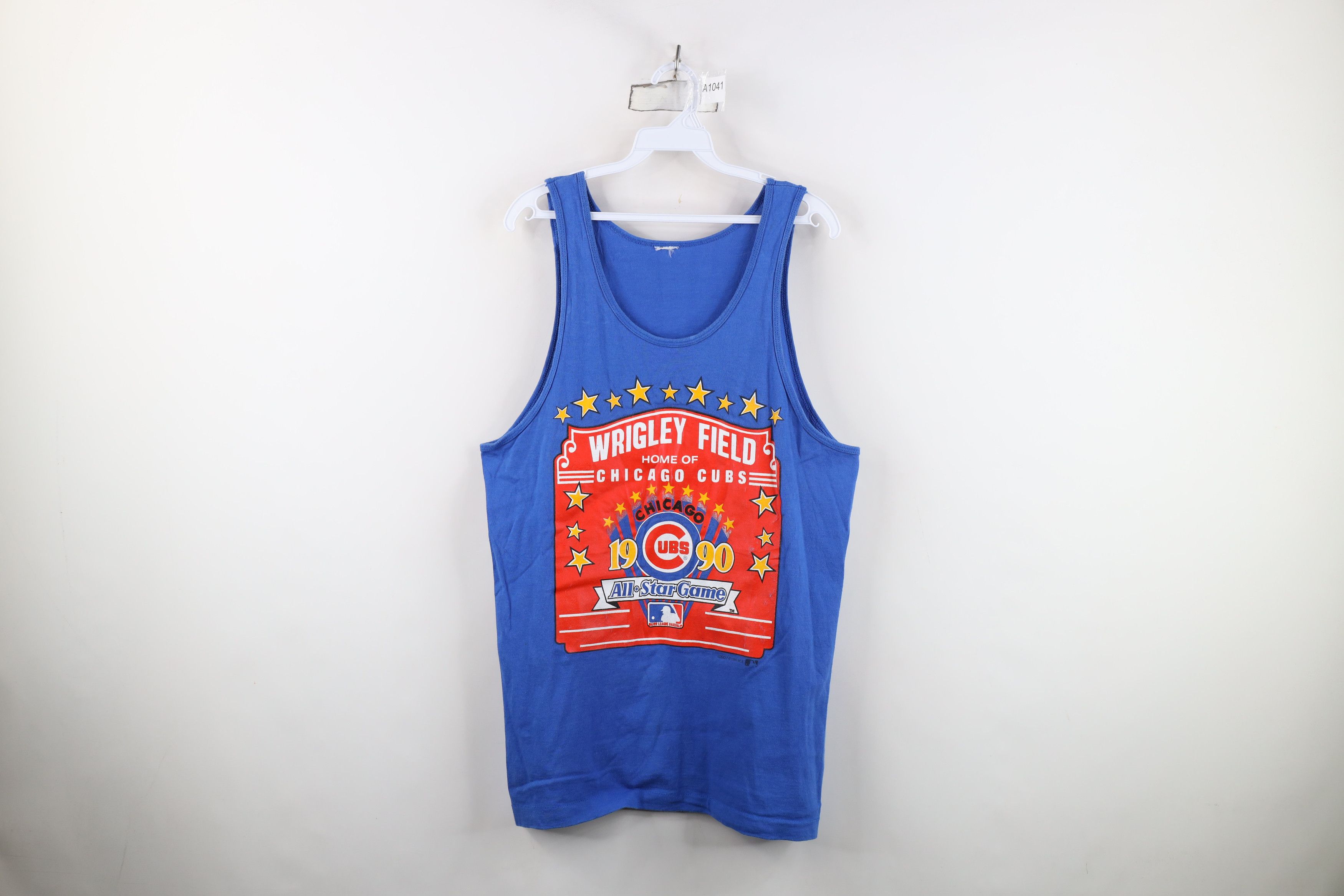 Vintage Vintage 90s Game Baseball Wrigley Field Tank Top T-Shirt Size US M / EU 48-50 / 2 - 1 Thumbnail