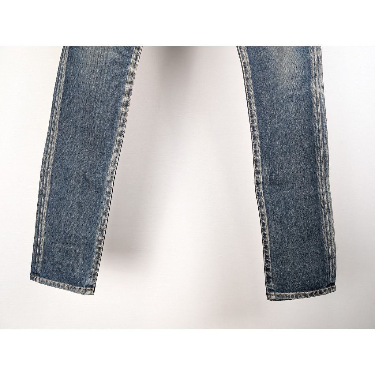 Saint Laurent Paris o1rshd1 Skinny 5 Pockets Low Pants in Winter Sky Blue Size US 29 - 4 Thumbnail