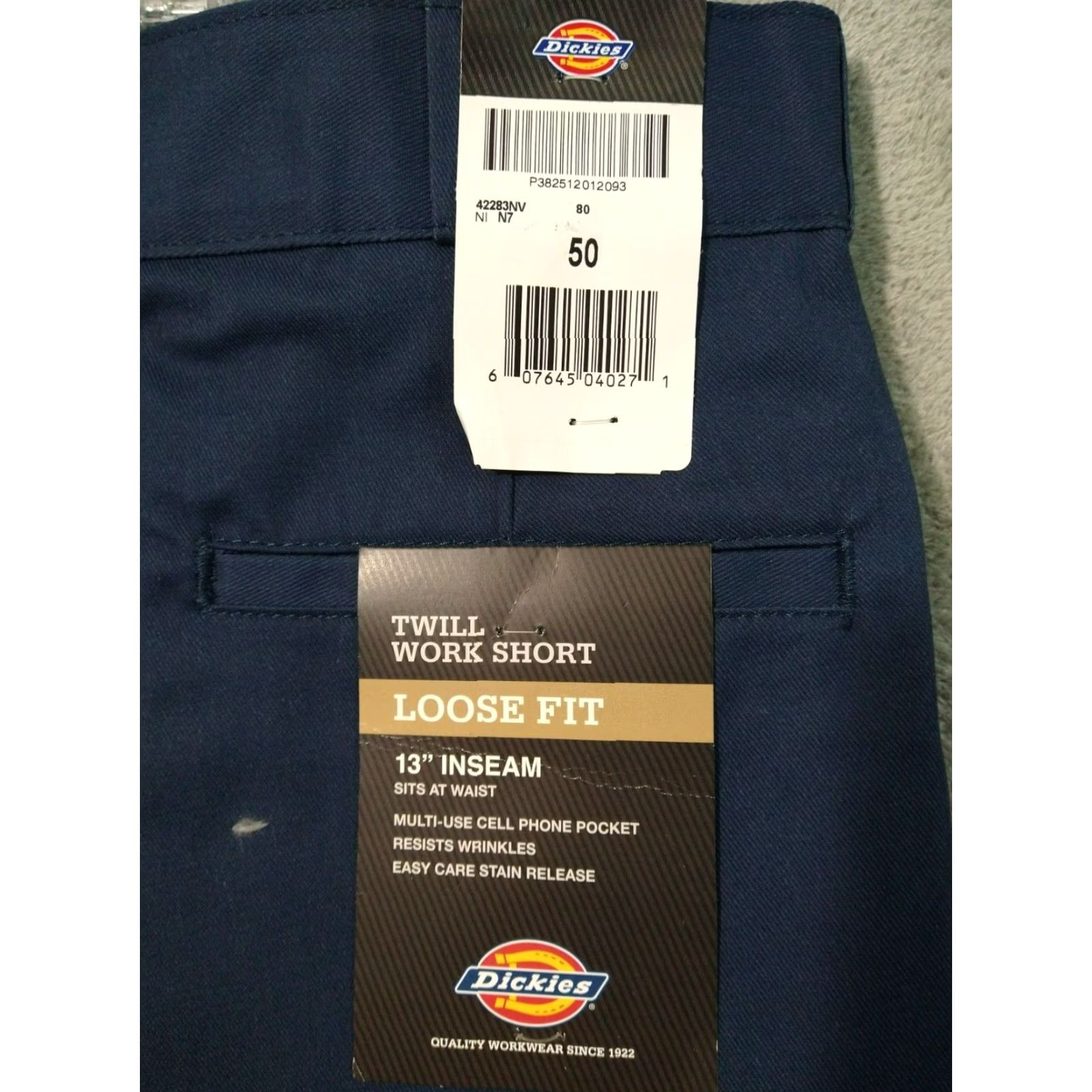 Dickies Dickies Mens Shorts 50 x 13 Navy Blue Loose Fit Work Uniform Twill Lot of 3 Casual, Travel, Workwear Size US 34 / EU 50 - 7 Thumbnail