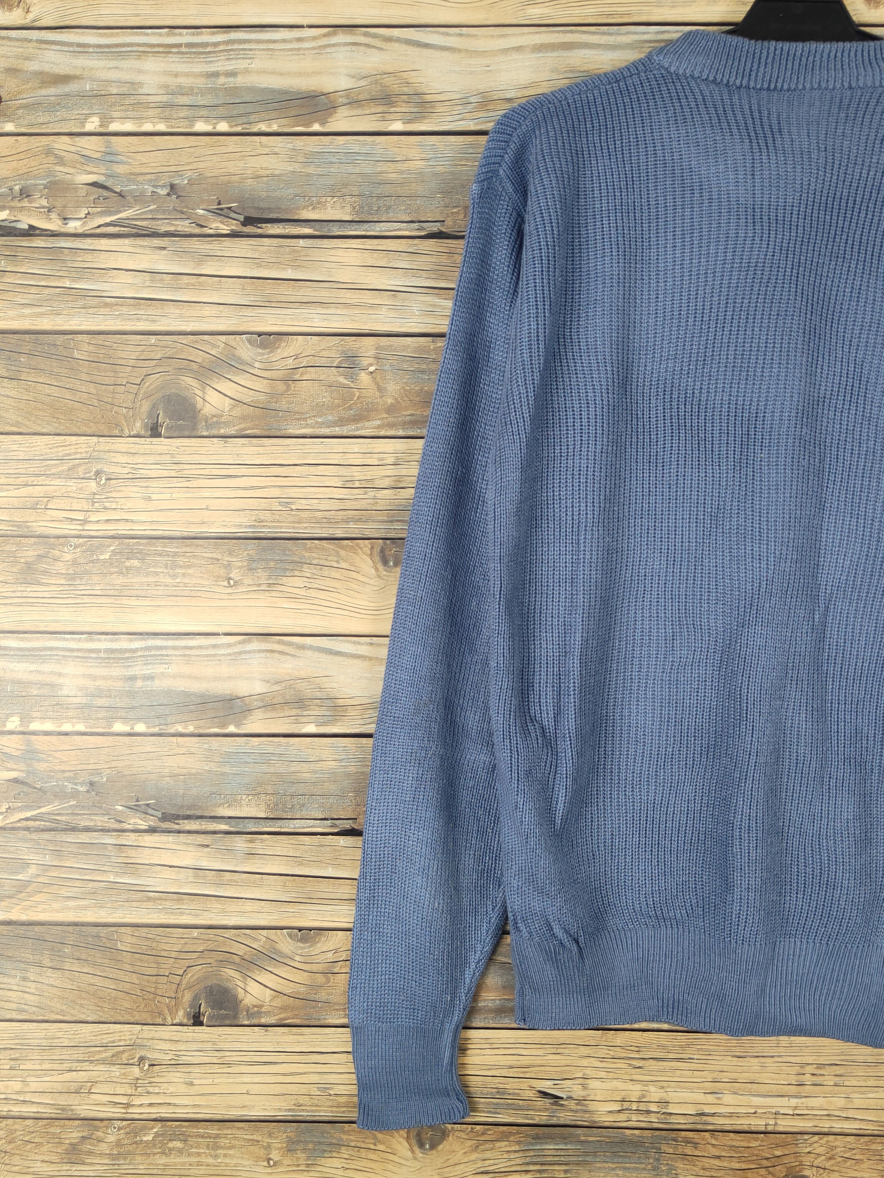 Homespun Knitwear × Japanese Brand × Vintage Japanese Brand Blue Knitwear Sweatshirts #W1293 Size S / US 4 / IT 40 - 8 Thumbnail