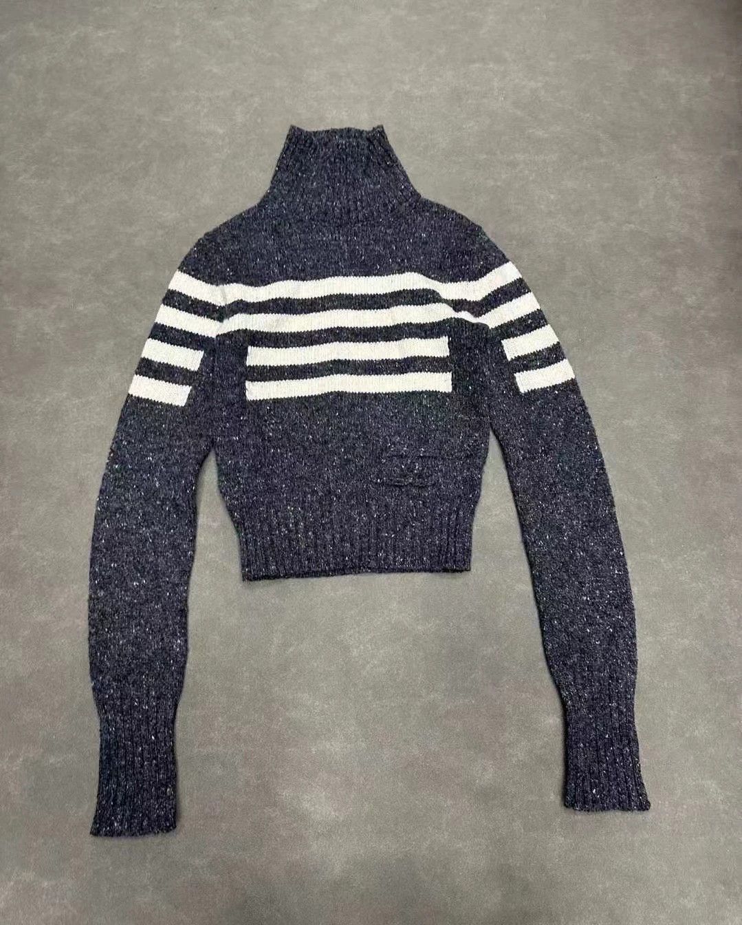 Chanel Chanel Vintage Sport Short Cashmere Wool Sweater 34 95N CC Size XS / US 0-2 / IT 36-38 - 2 Thumbnail